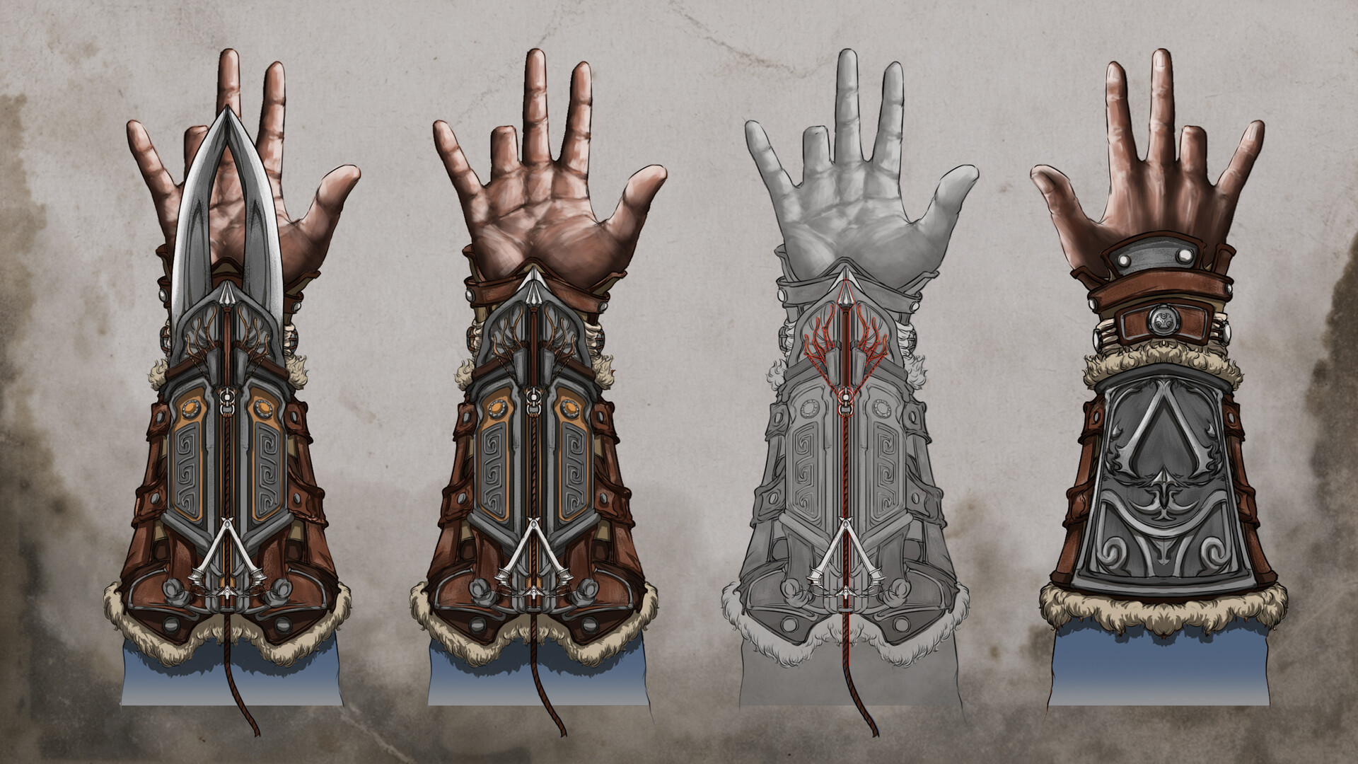 ArtStation Assassin's Creed Brief Mongolian Hidden Blade Design