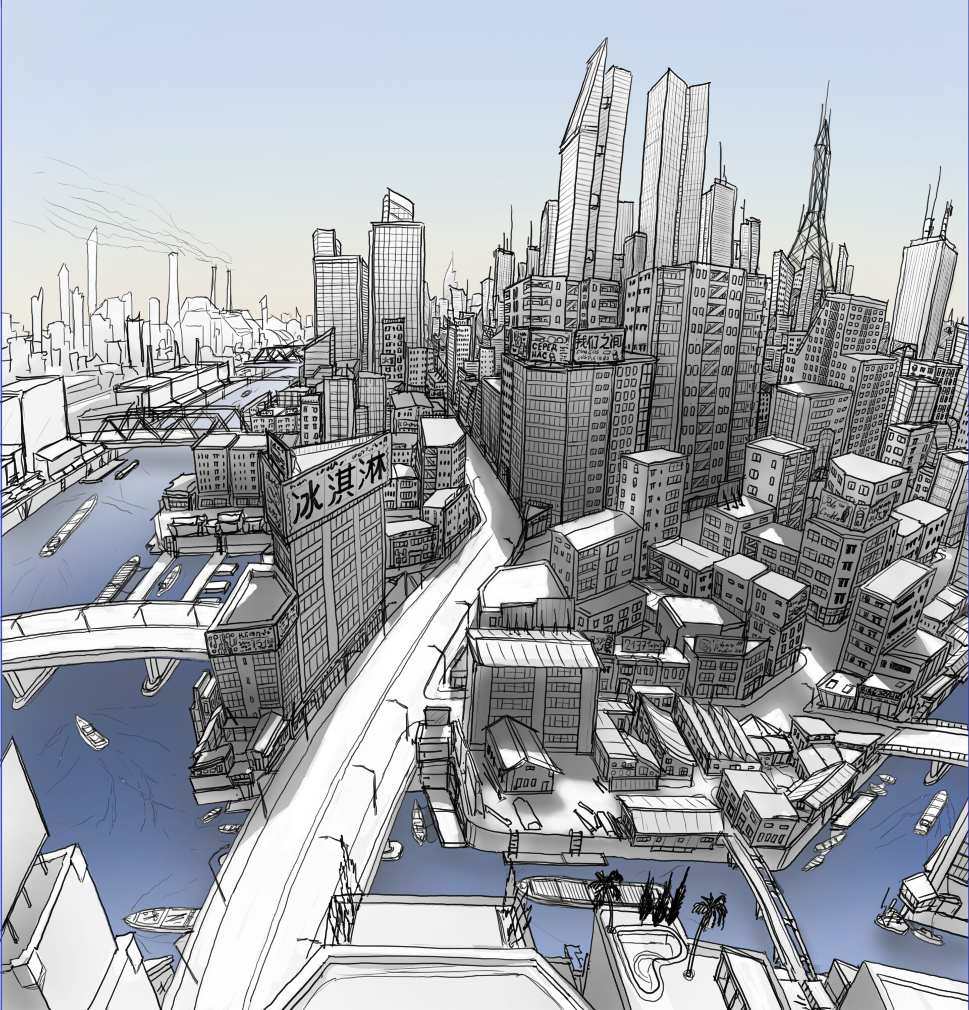 ArtStation - Urban perspective