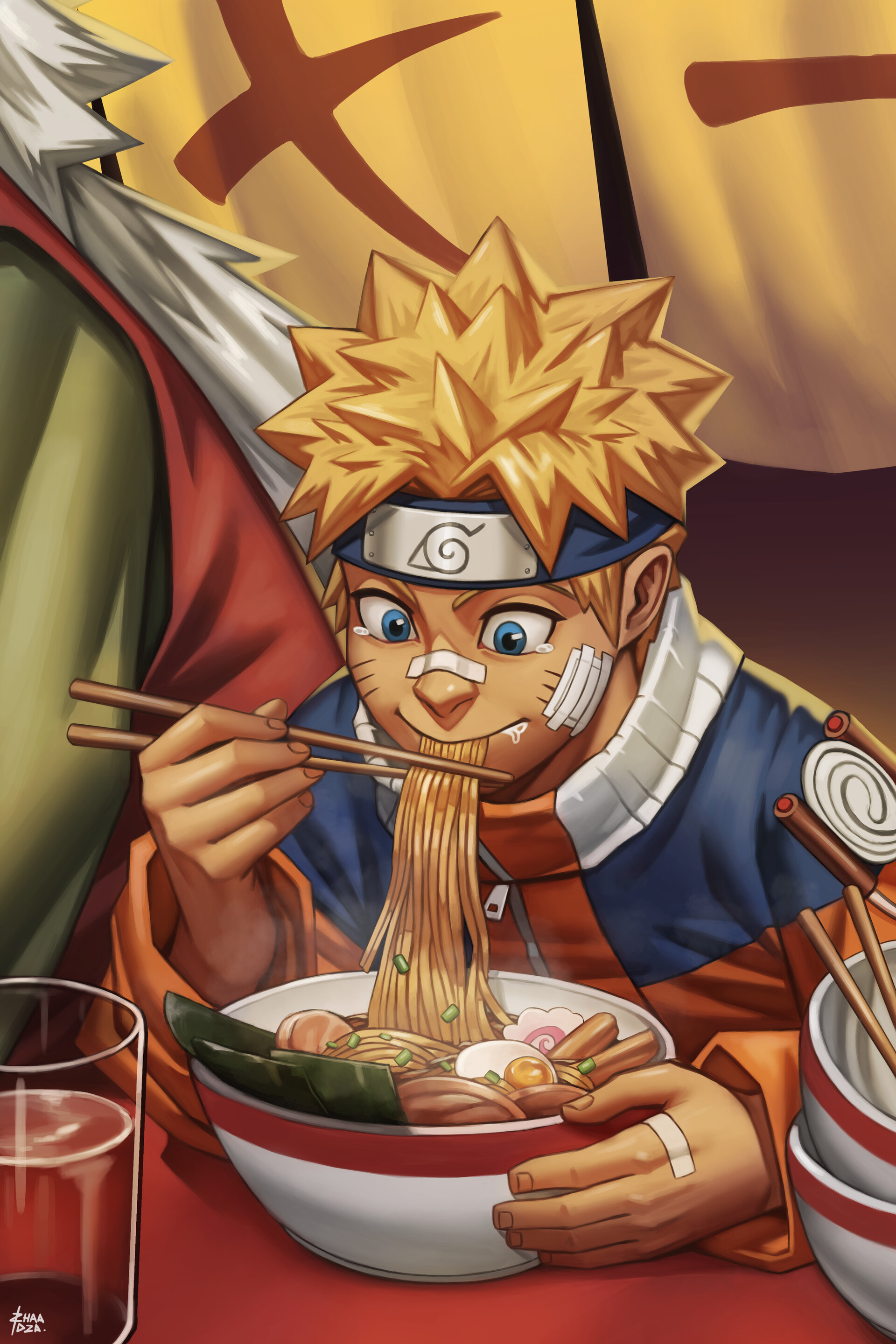 ArtStation - Naruto Eating Ramen