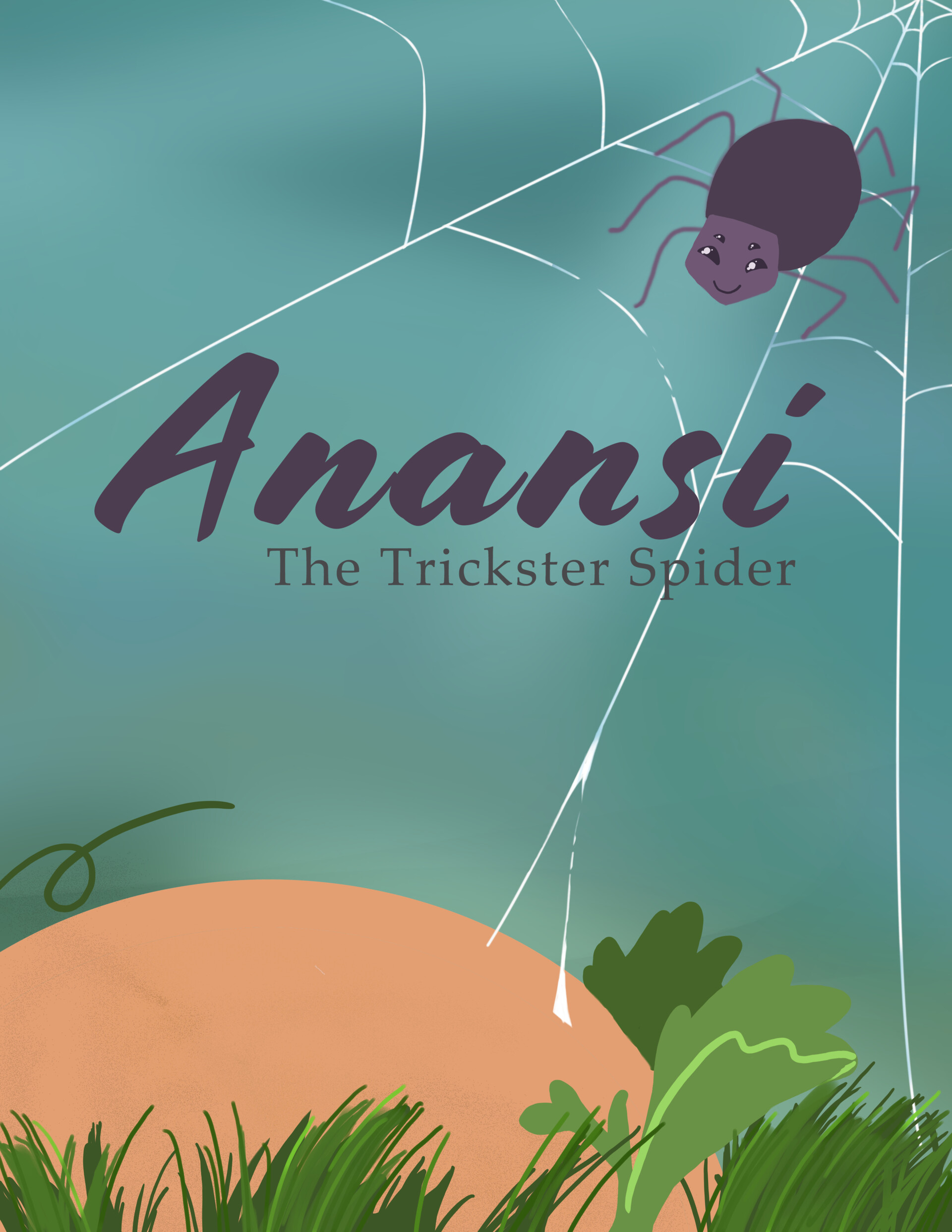 ArtStation - Anansi book cover (redesign)