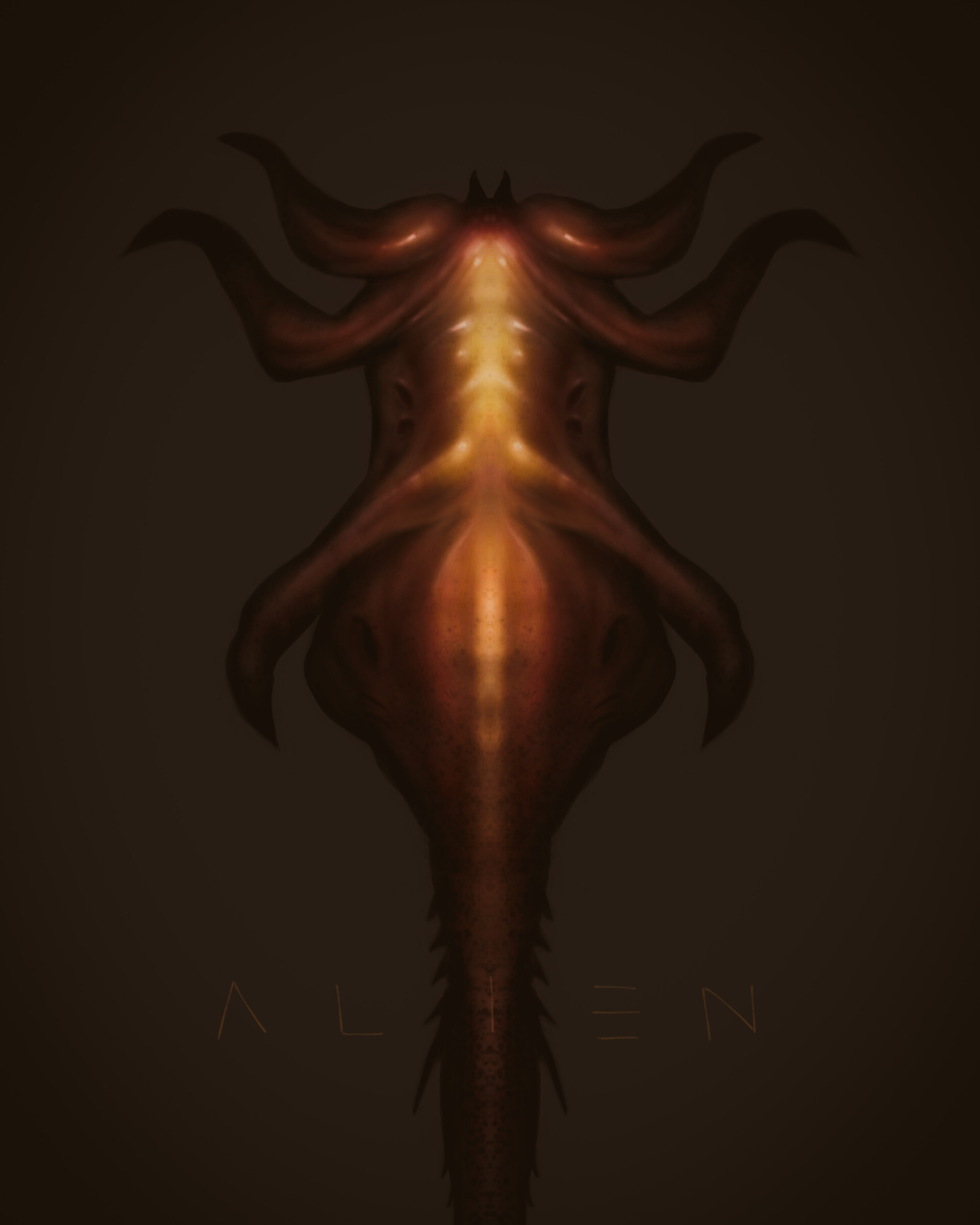 Garry Donzelli Gray Facehugger from Alien