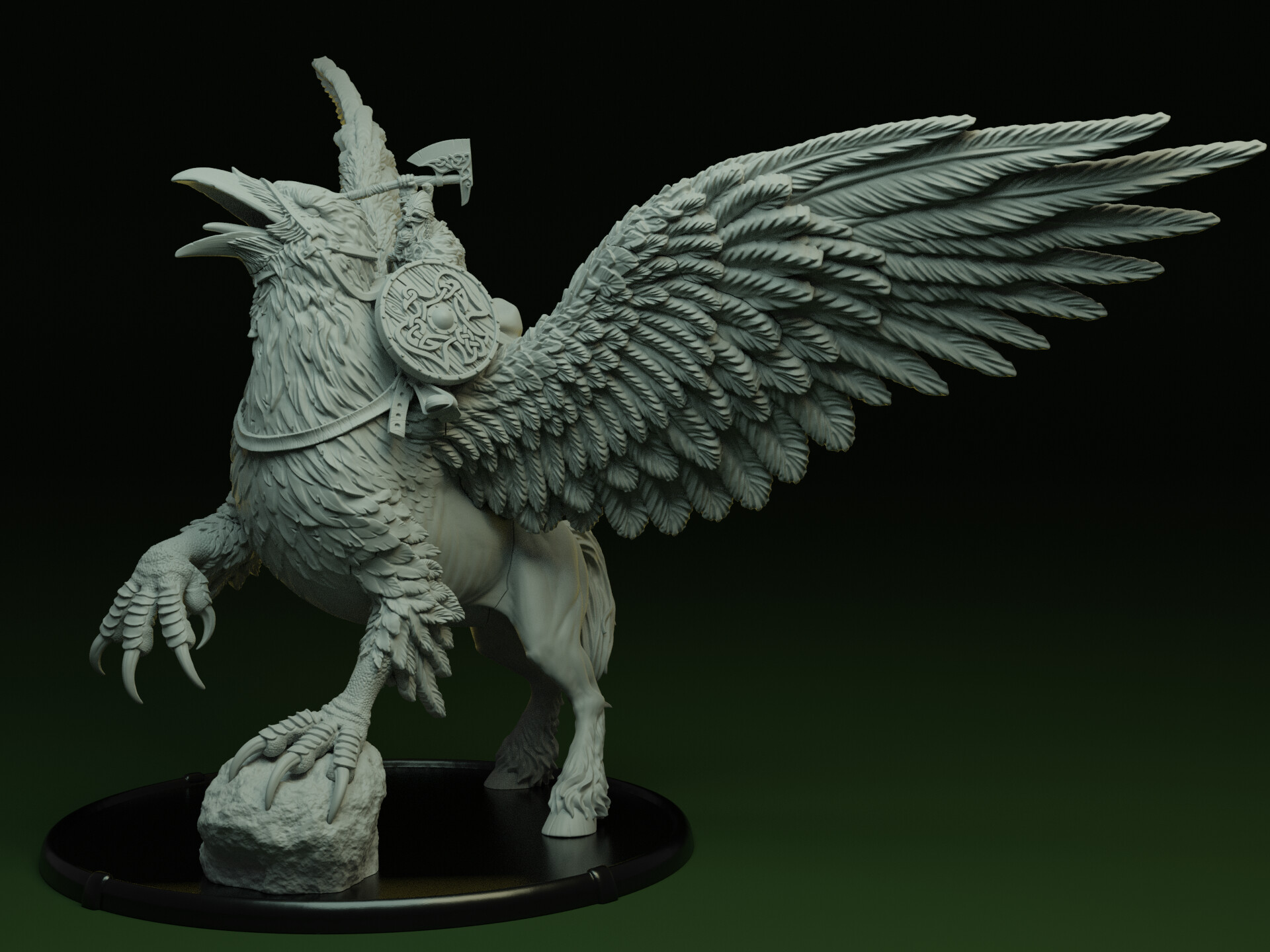 ArtStation - Ingjald Ill - Ruler on Hippogriff