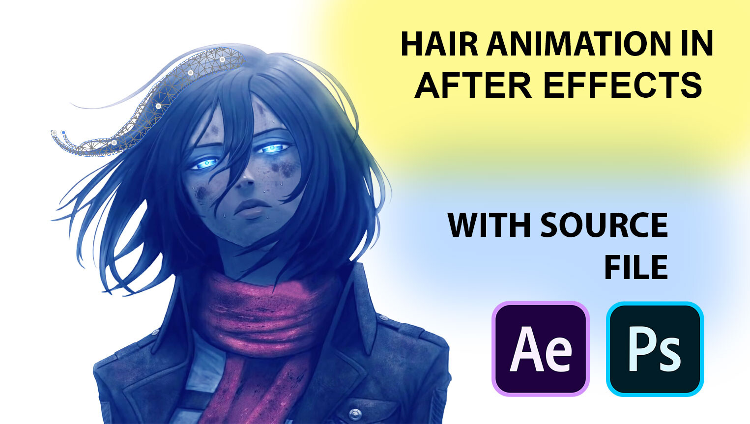 ArtStation - HOW TO ANIMATE GIRLS HAIR IN AFTER EFFECTS