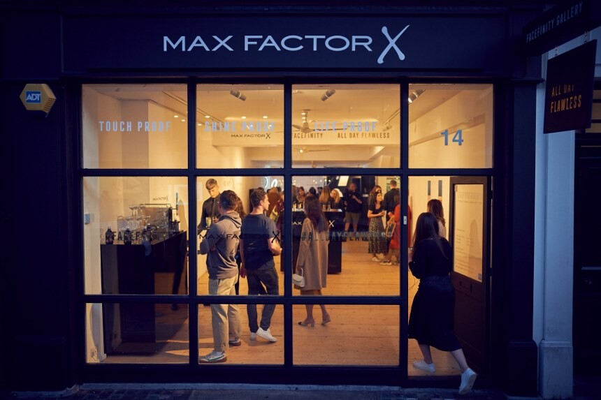 Max Factor X pop-up store