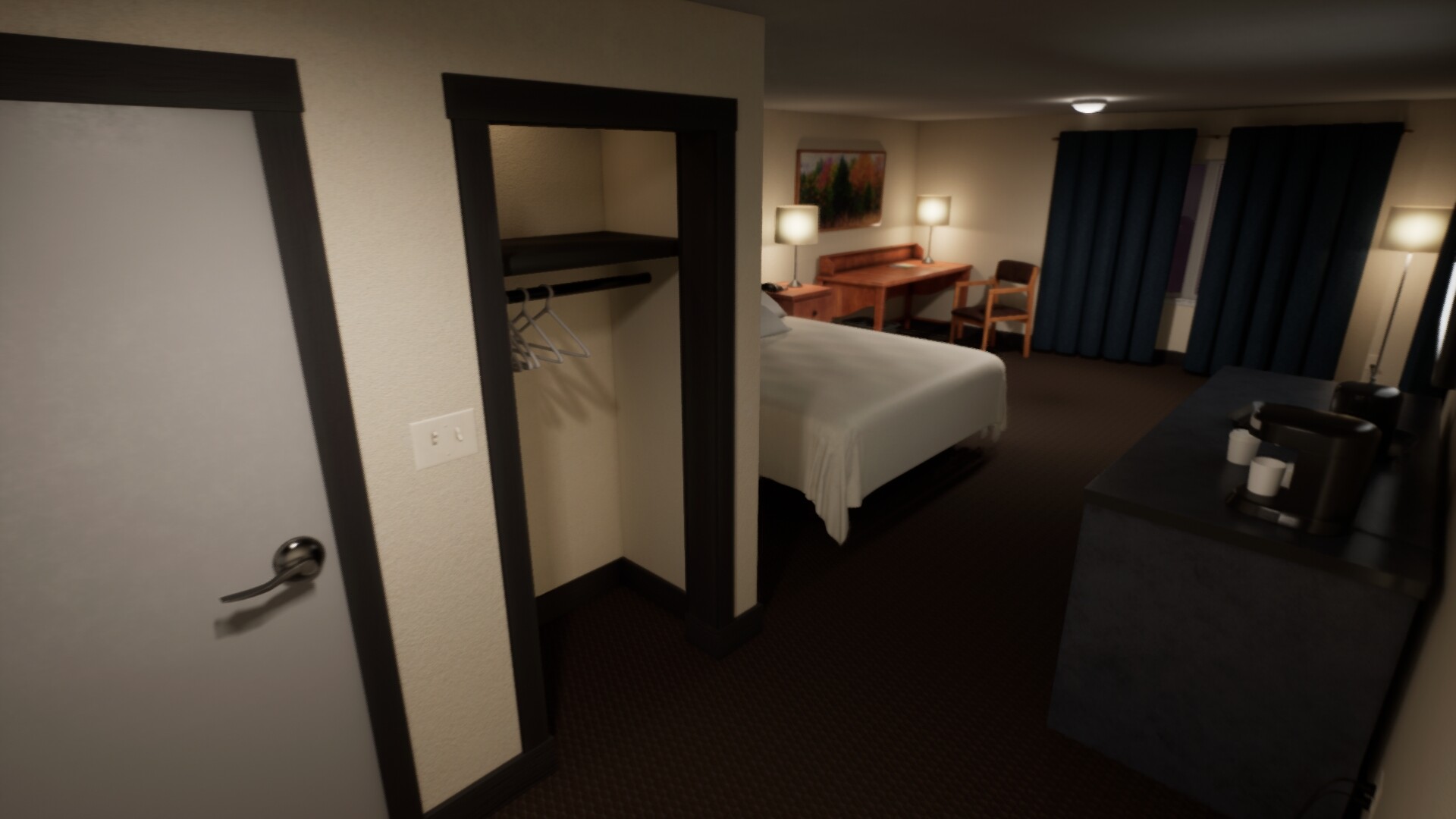 ArtStation - UE5 Hotel Room (Playable Executable)