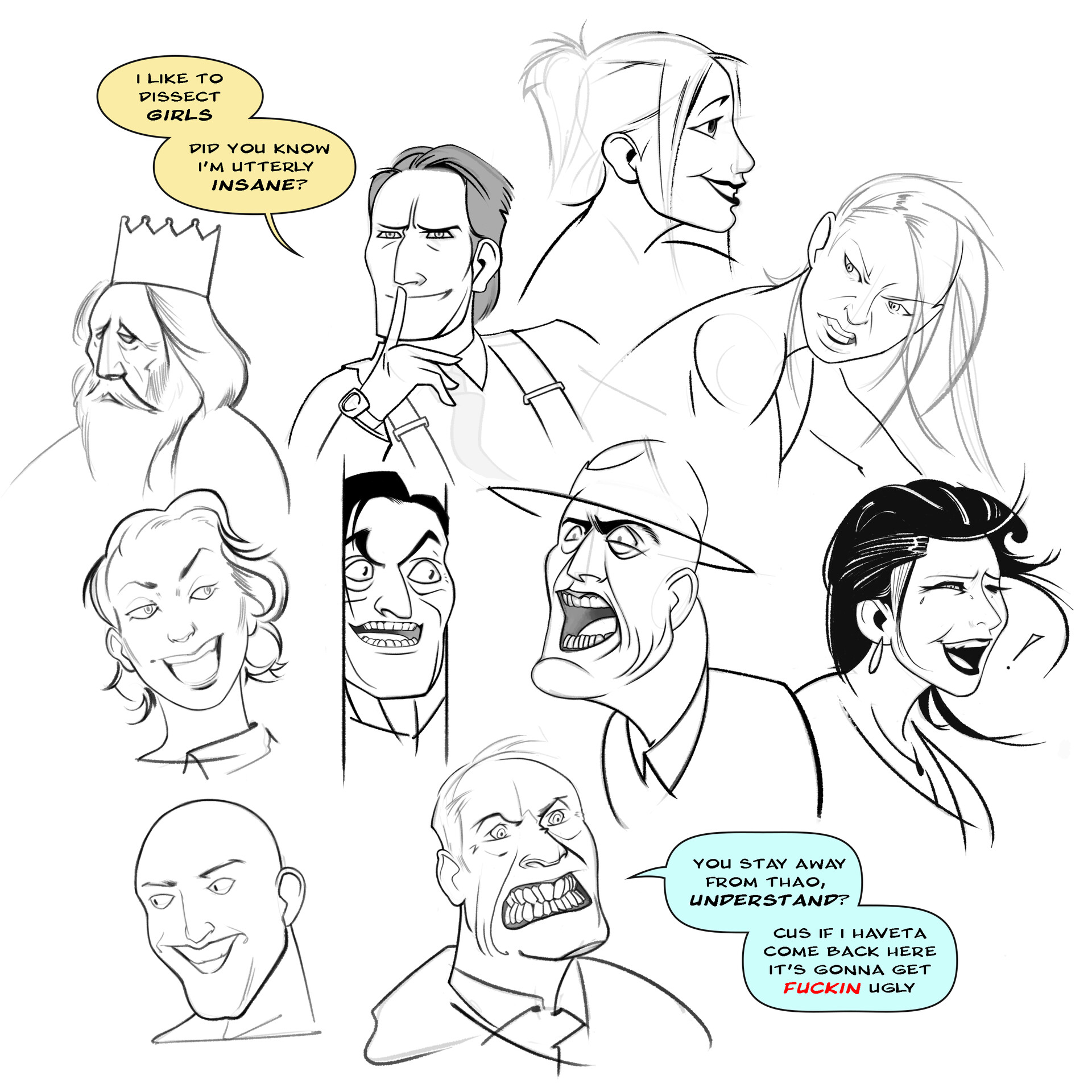 ArtStation - Expression Sheet