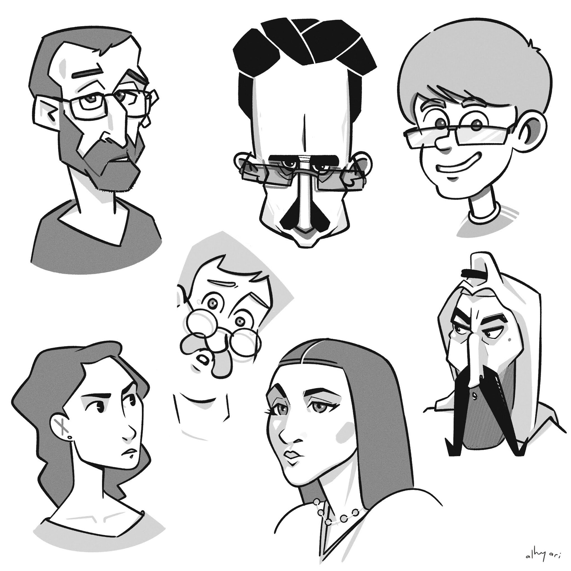 ArtStation - Daily Sketches (Cartoon Characters, Stylized Portraits, ...) |  Week 20, 2022