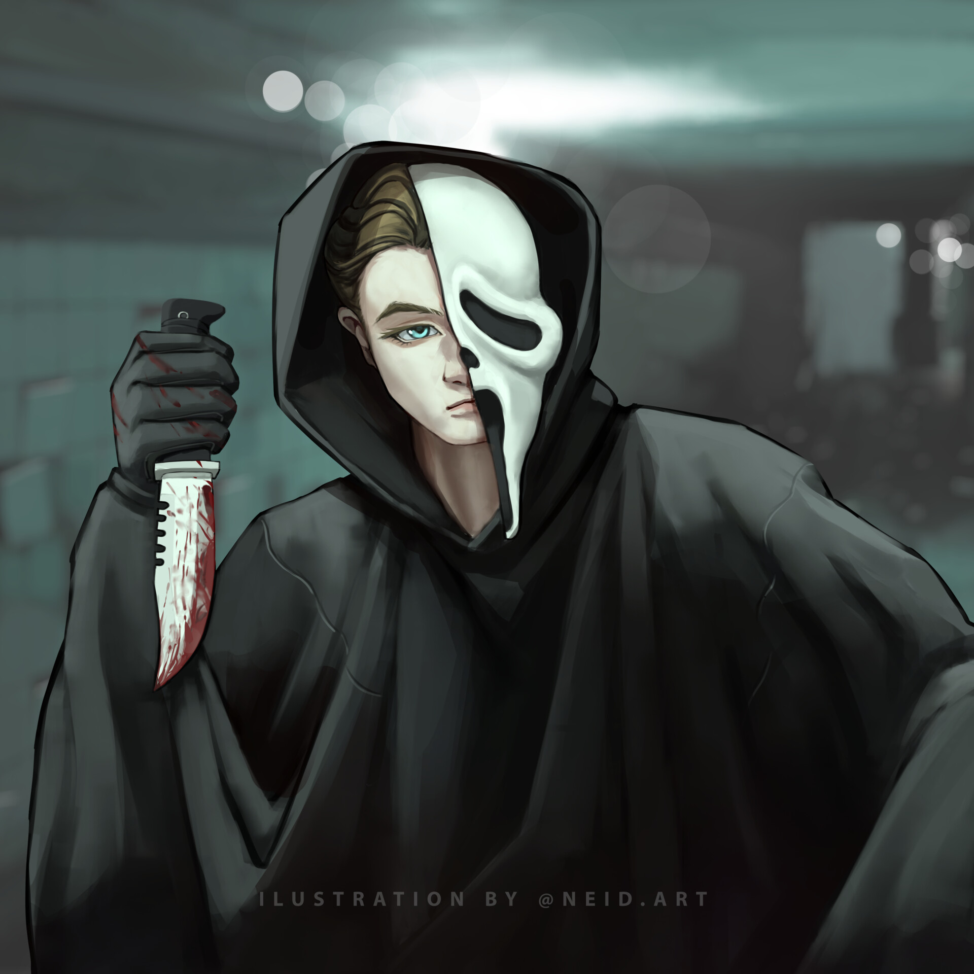 ArtStation the person behind the ghost mask