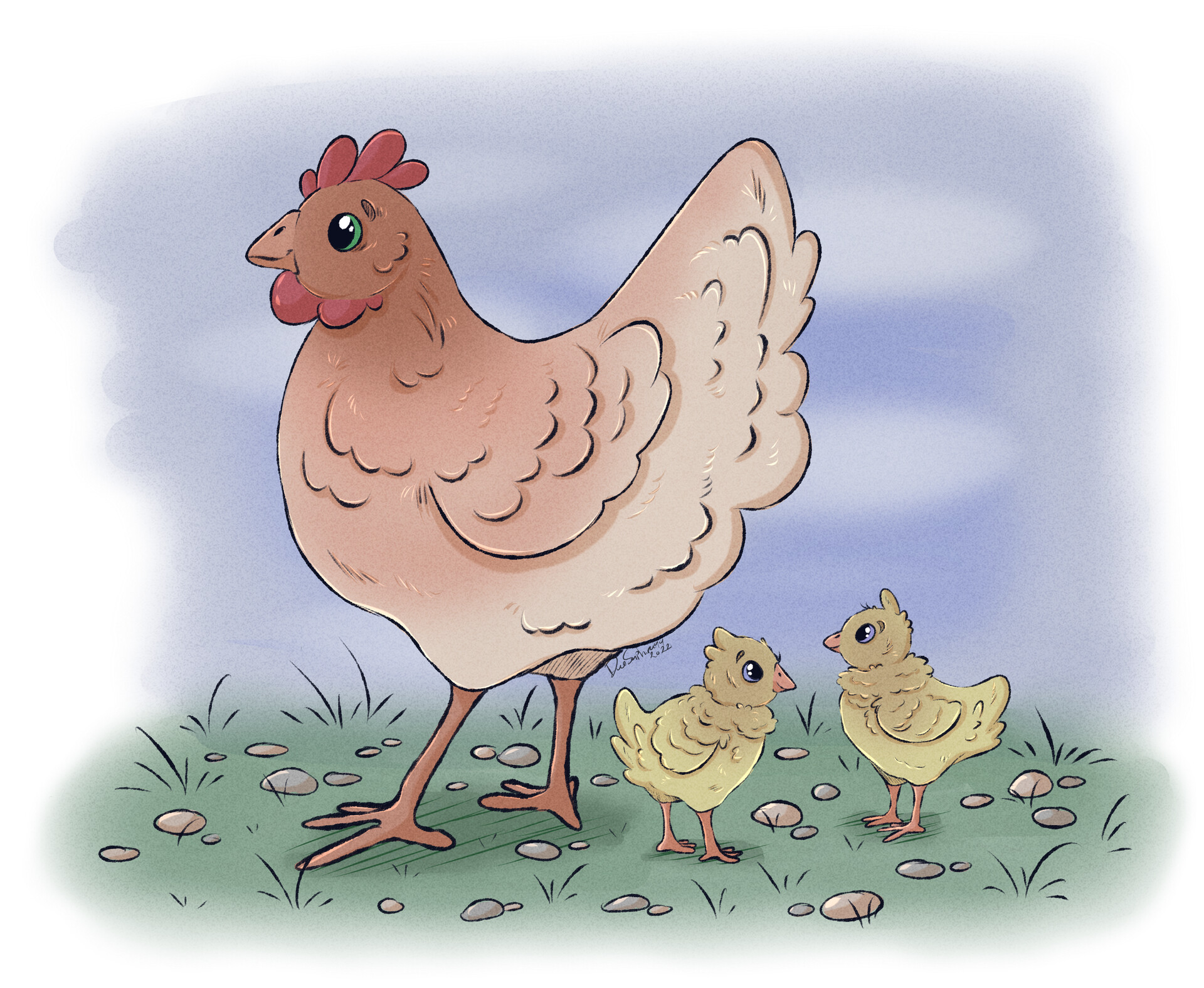 https://cdnb.artstation.com/p/assets/images/images/049/724/585/large/victoria-gustavsson-chicken-mom-with-her-chicks.jpg?1653166124