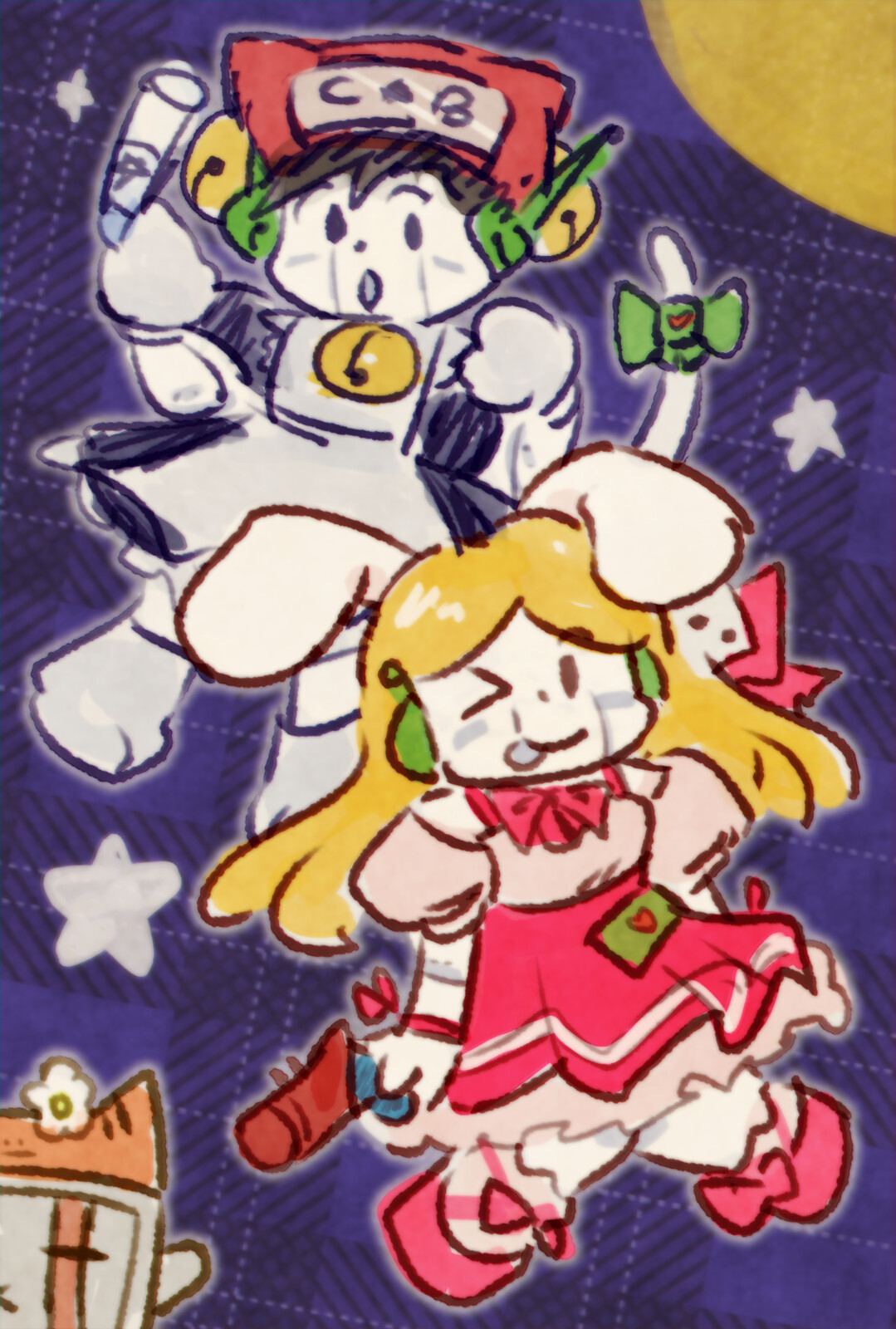 final with retro anime effects