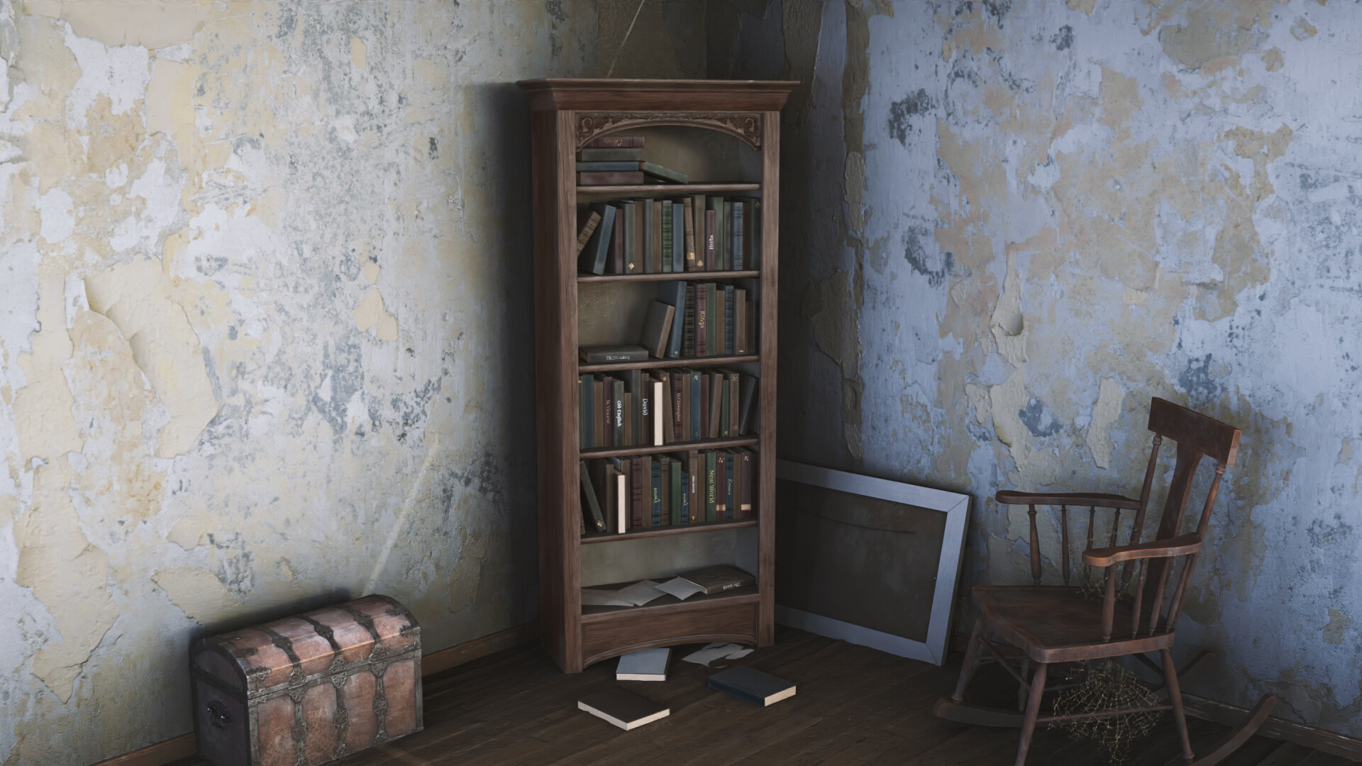 ArtStation Dusty Old Bookshelf