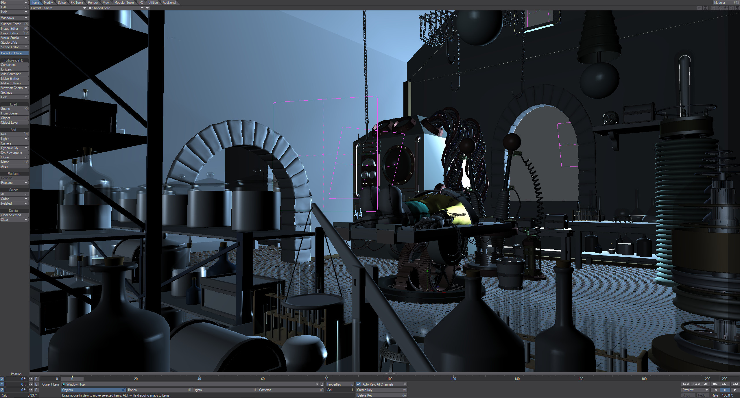 Another angle on the lab set.