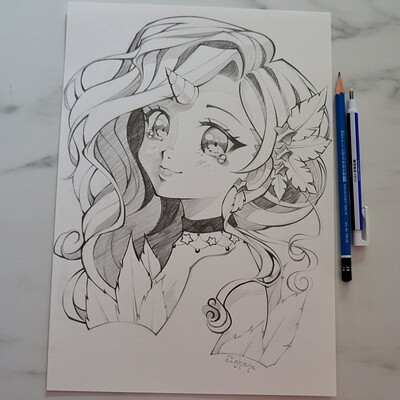 Lighane's Artblog - Floral Sailor Moon / Coloring Book / Copic Marker