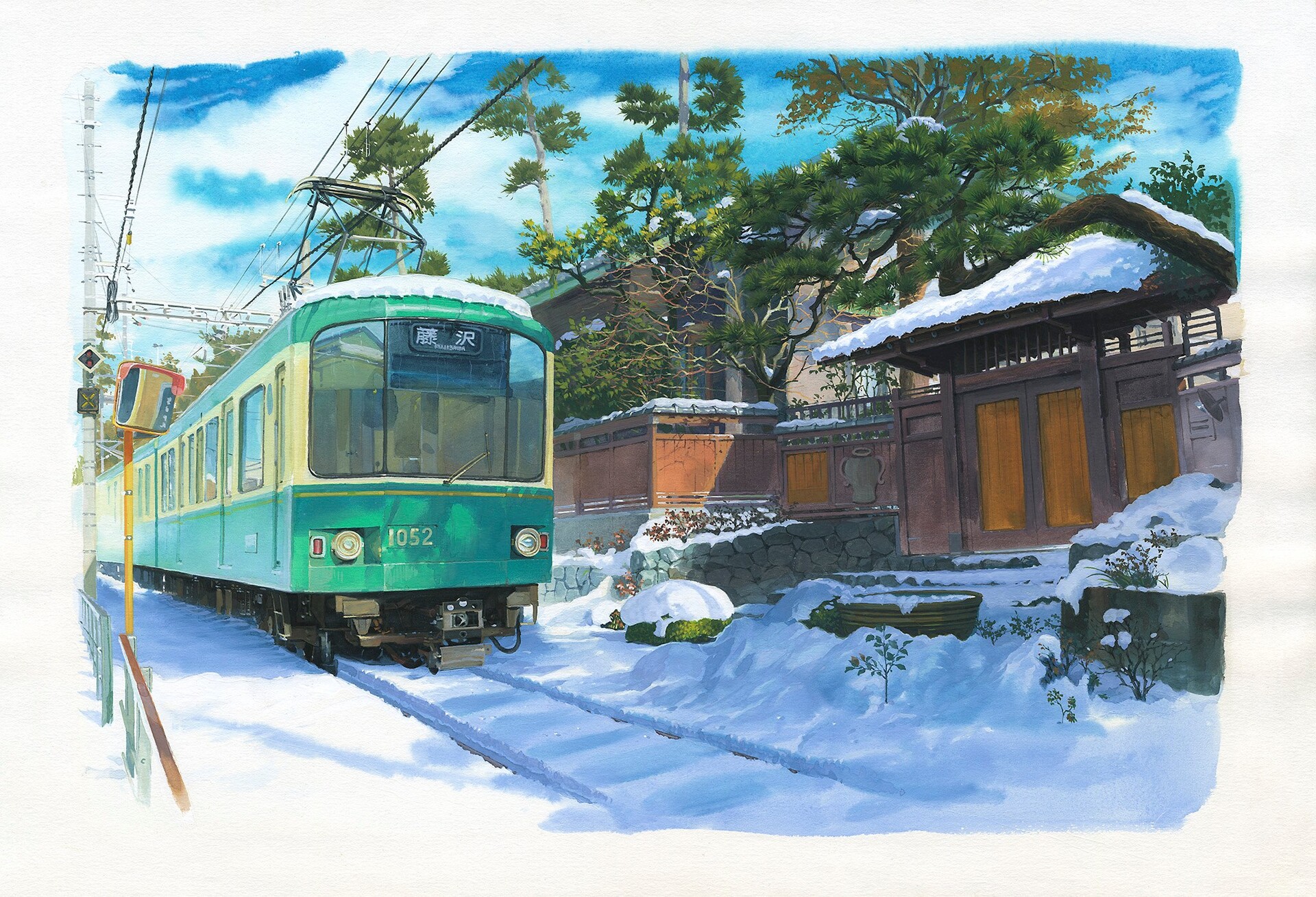 立体絵画の「雪国」（3D painting） Julius von Bismarck, Landscape Painting (Mine), 2025