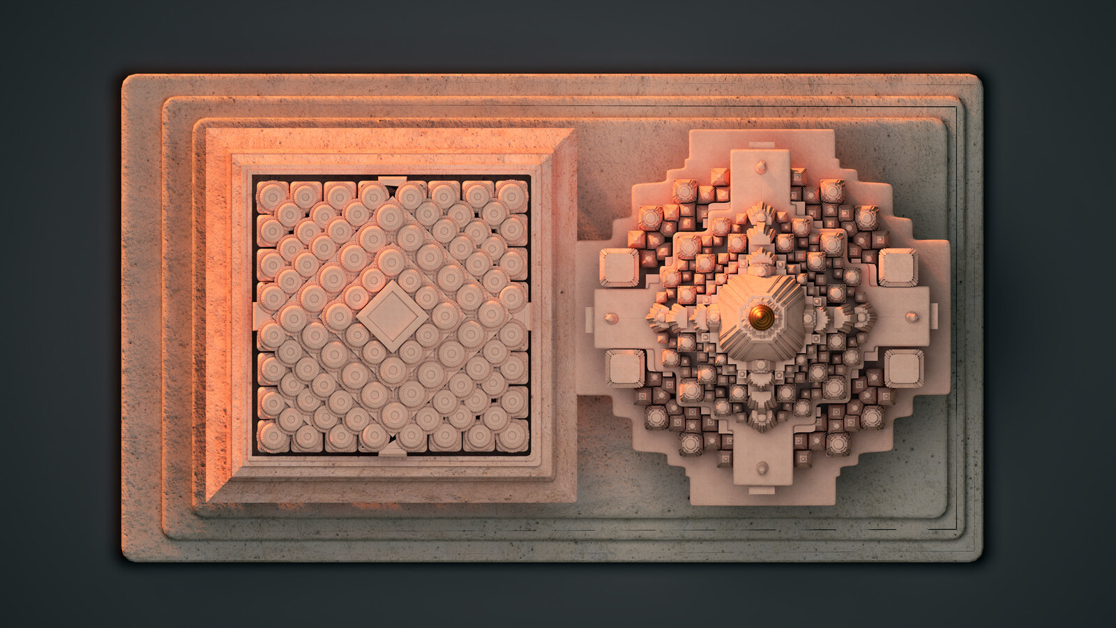 Top view of the same