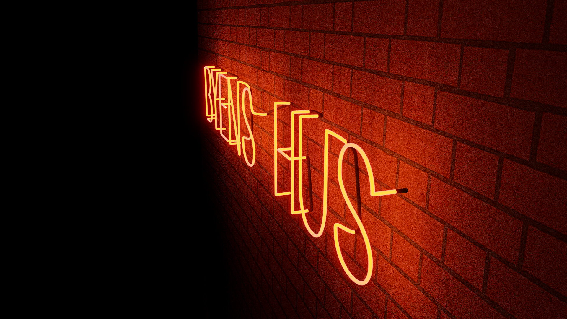 ArtStation Neon sign concept for 'Byens Hus' in Roskilde, Denmark