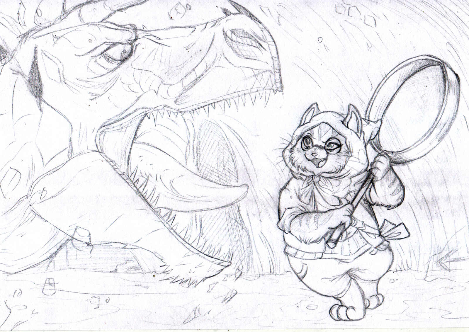 WIP 1 - pencil sketch