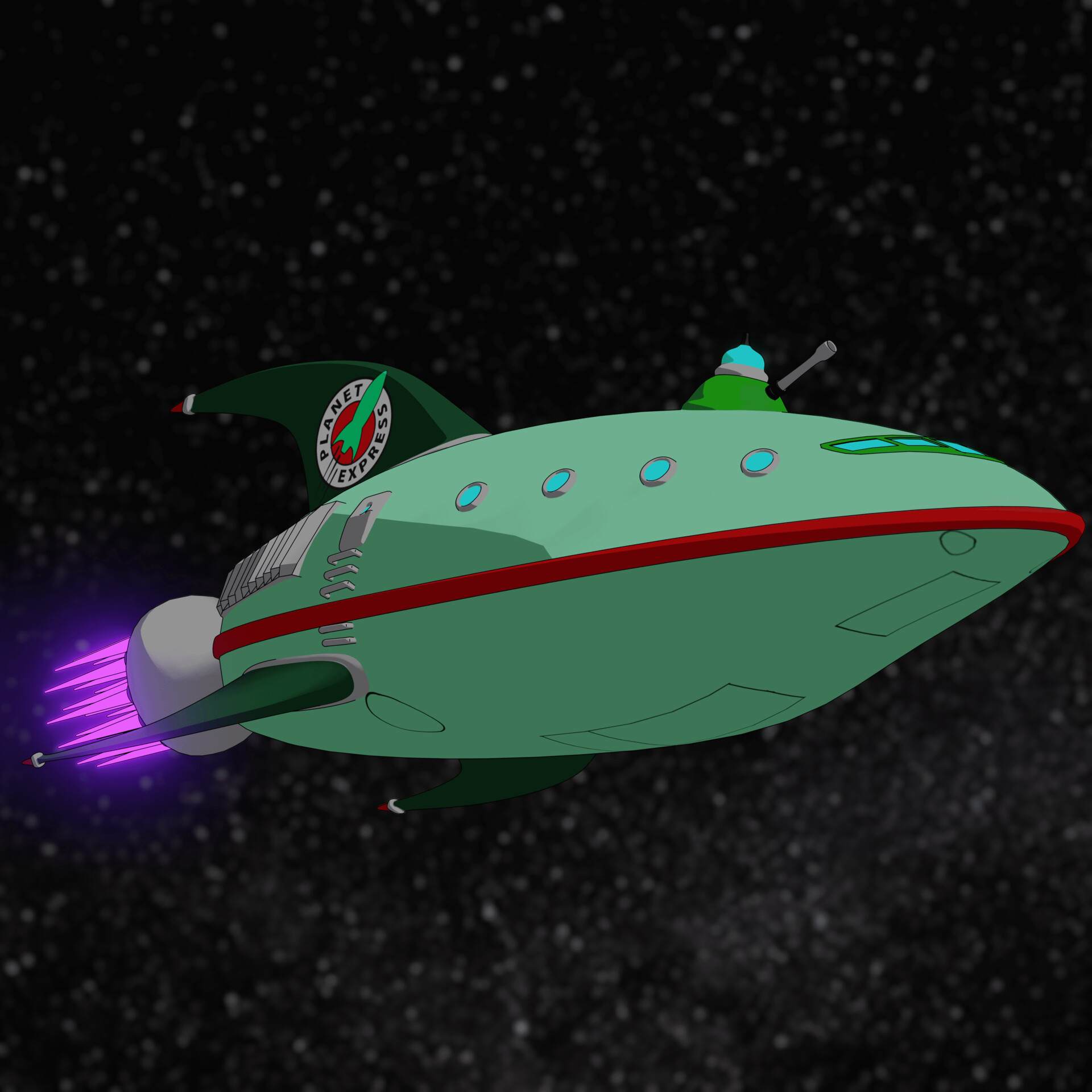 ArtStation Express Ship (Futurama)