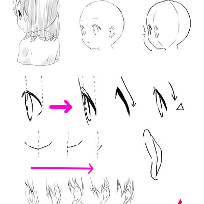 ArtStation - How to Draw Anime Eyes Part 3 - Jitome and Sleepy Eyes