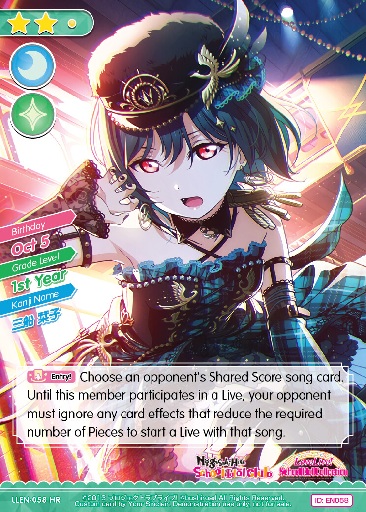 ArtStation Love Live School Idol Collection Custom Demo Cards, 2022