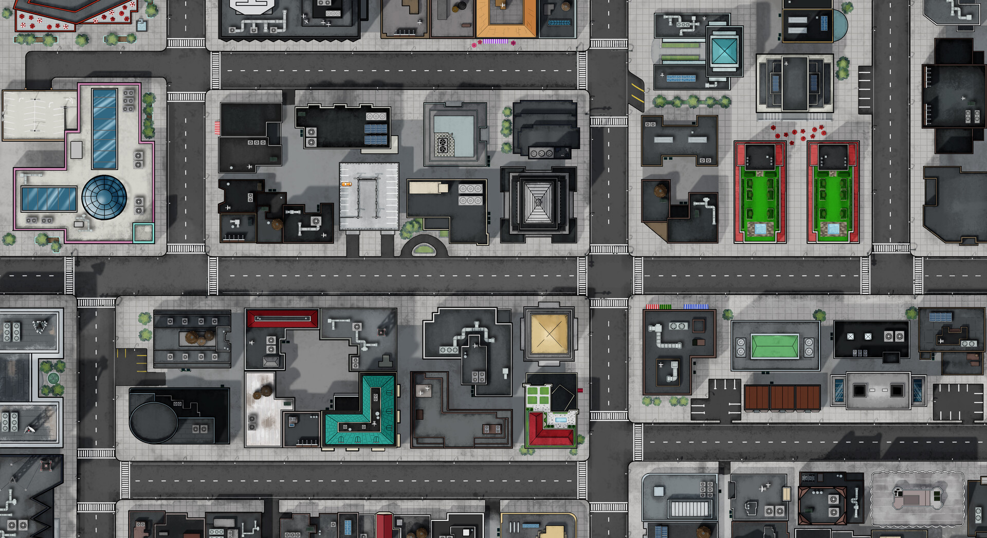 Rpg Modern City Map