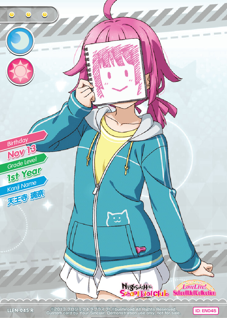 Emily Nejako - Love Live School Idol Collection Custom Demo Cards