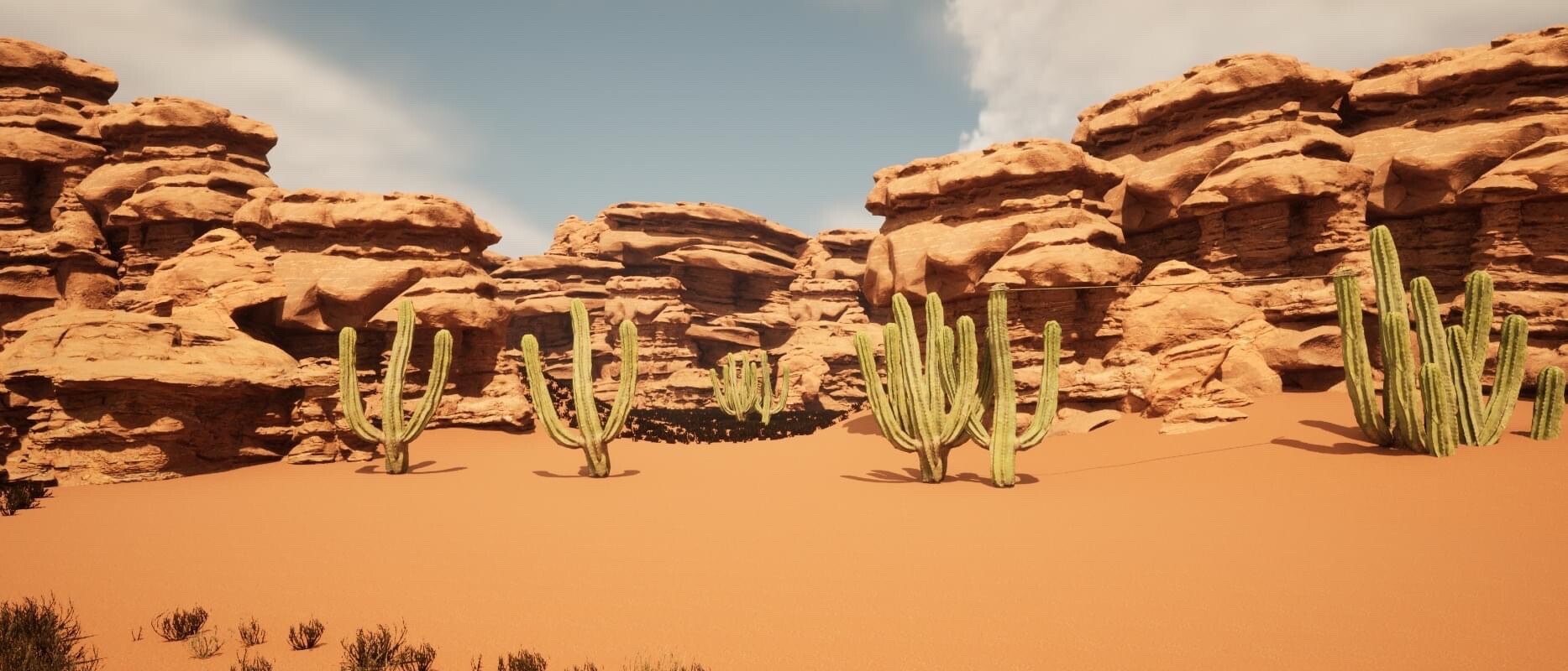 ArtStation Desert fighting game stage concept