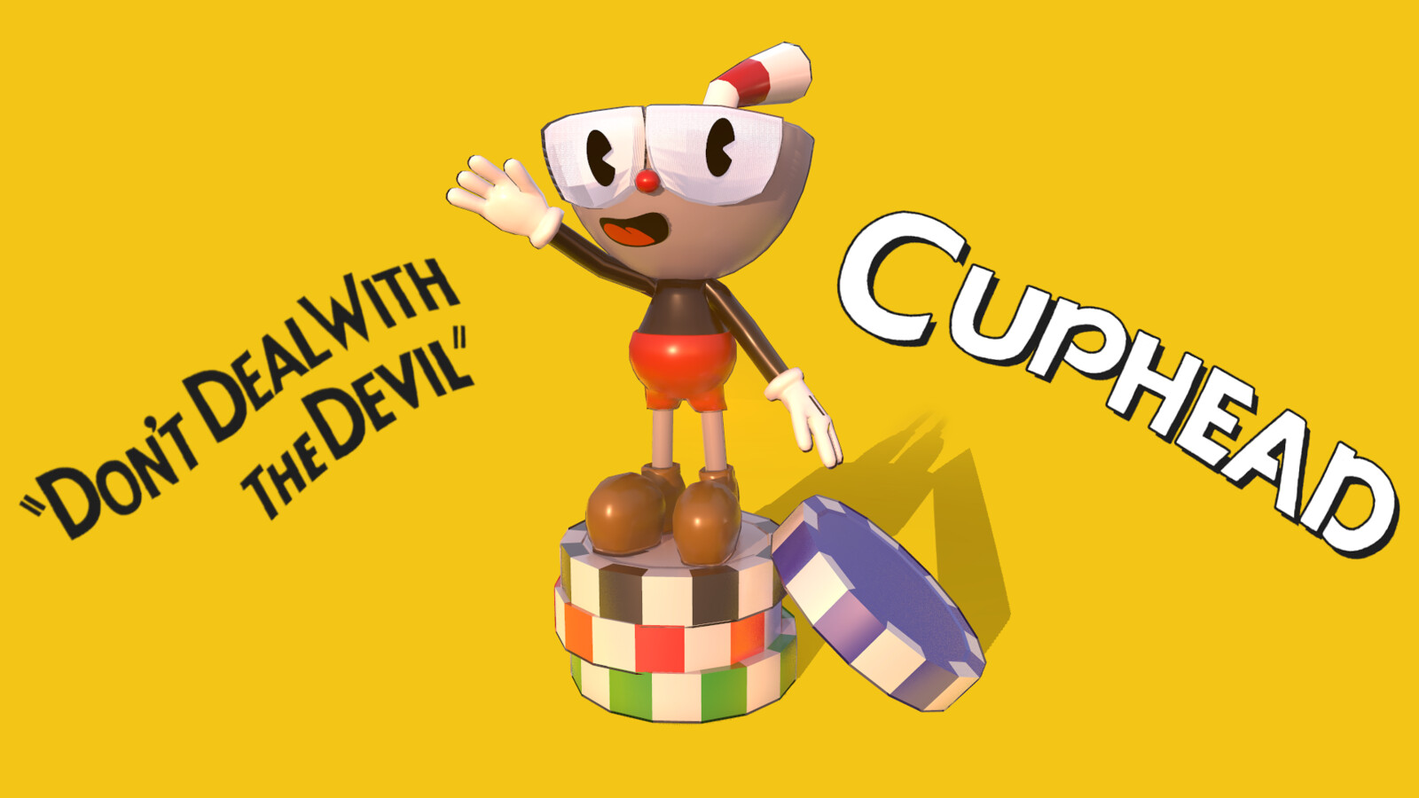 Cuphead - Low Poly