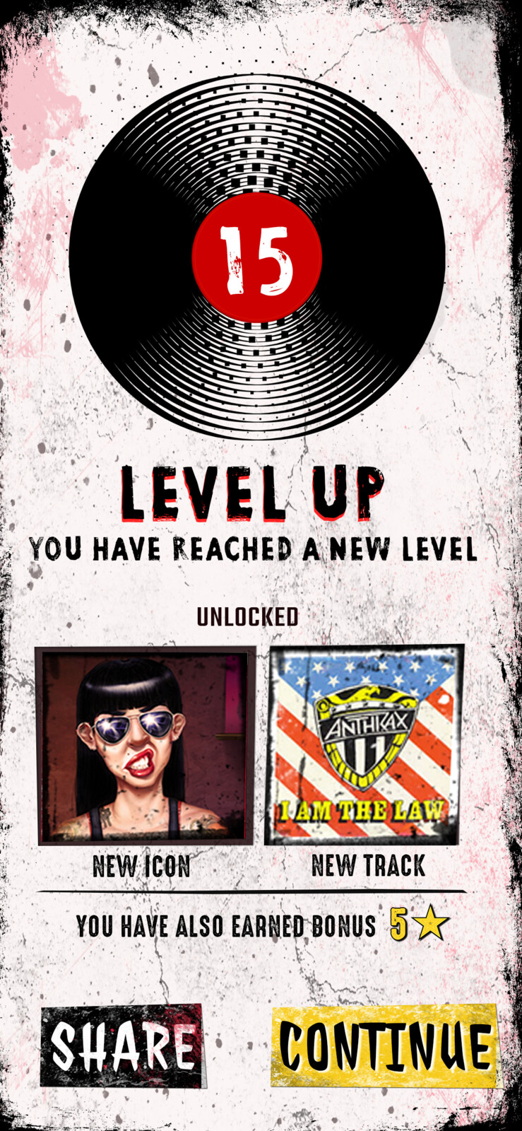 Level Up Screen