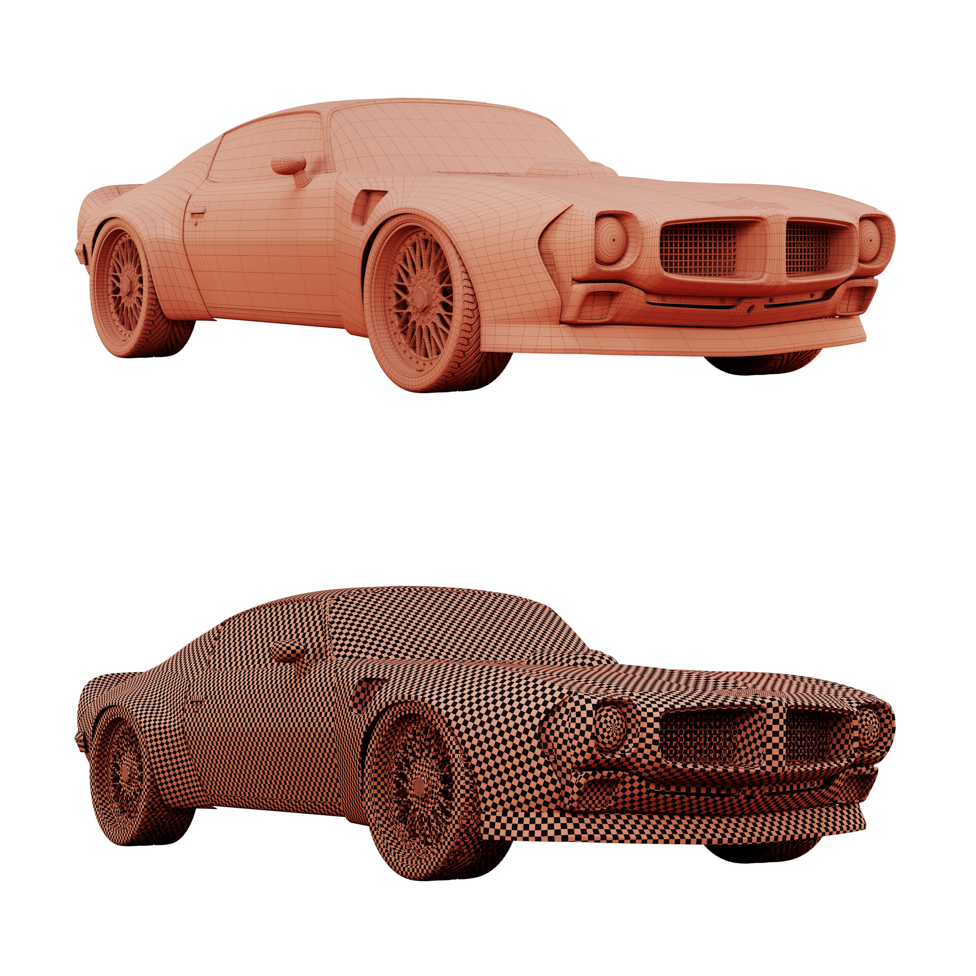 Ayat sharifi pontiac firebird trans am 1970 tuning 3d model
