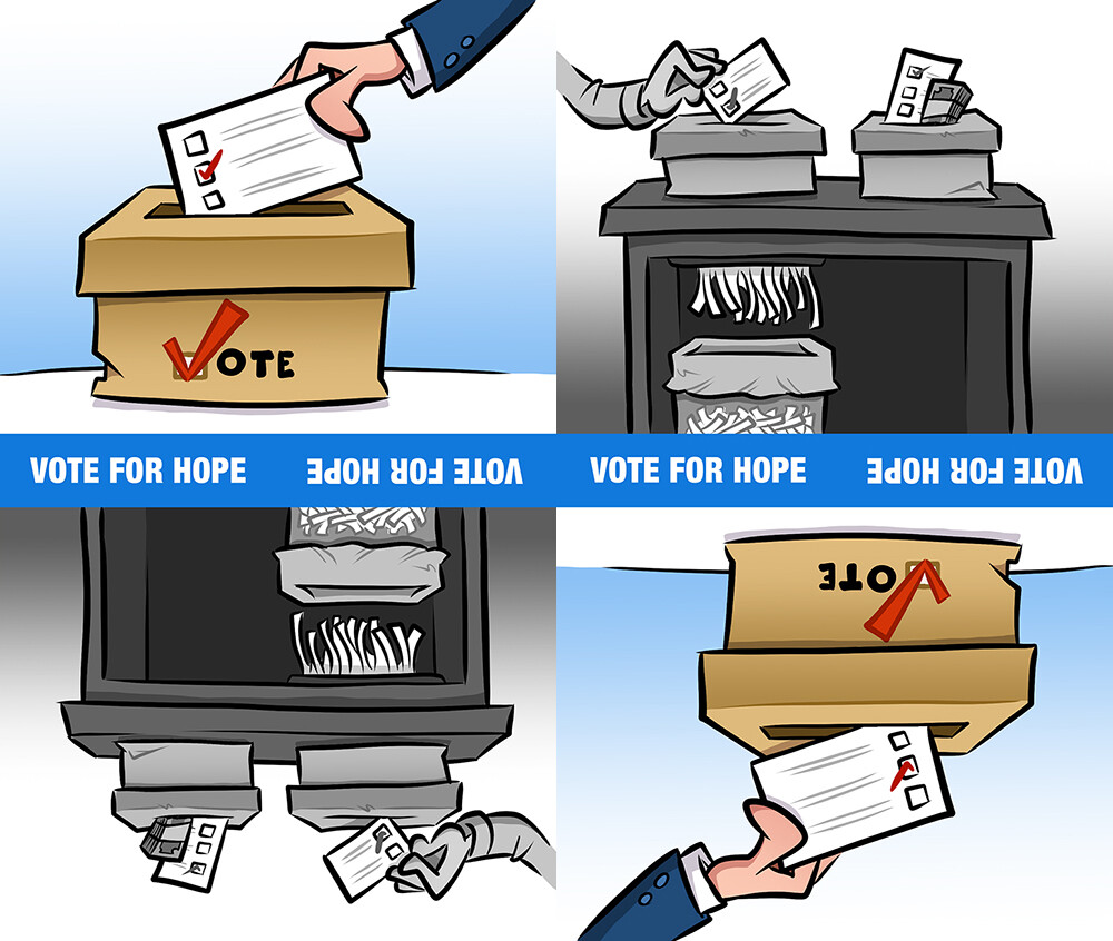 Vote for Hope card