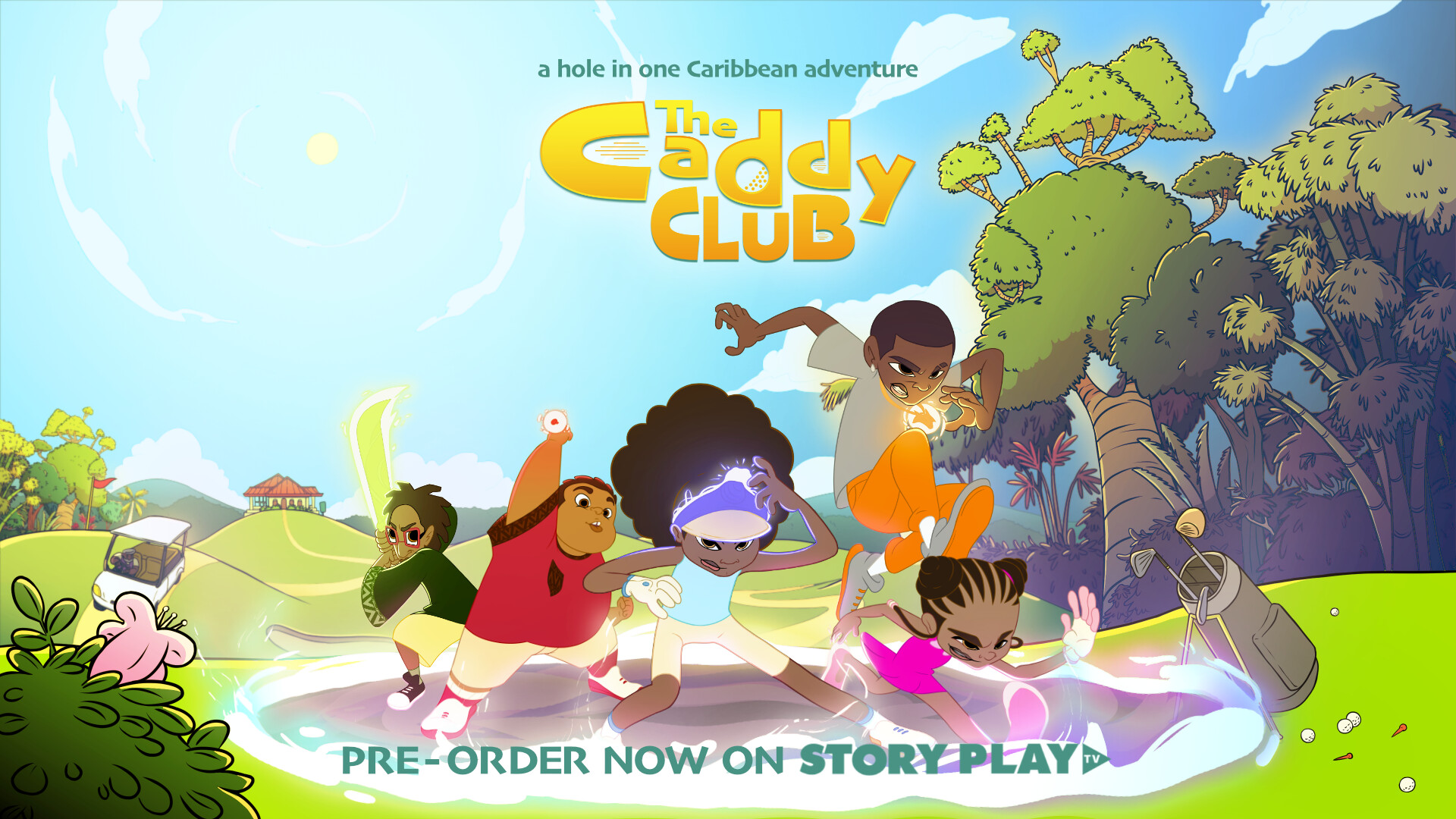 Patrick Meikle The Caddy Club Poster Illustrations