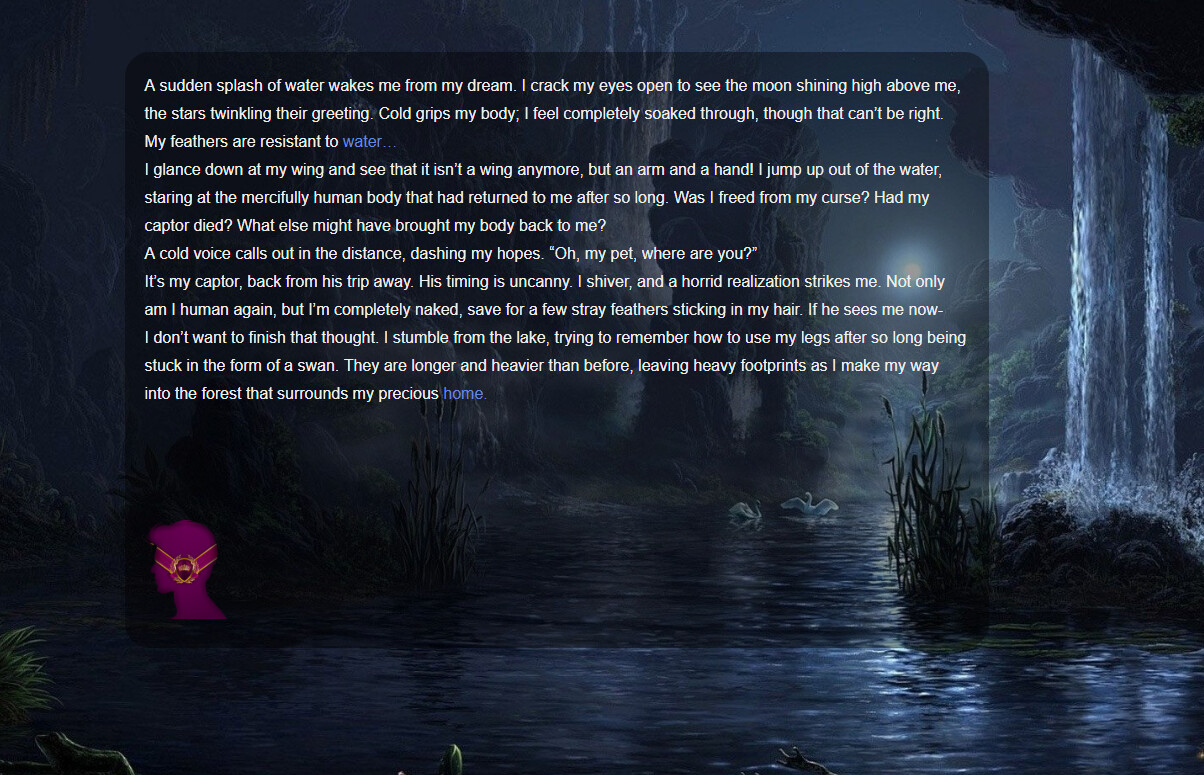 One of the beginning levels from Odette's point-of-view