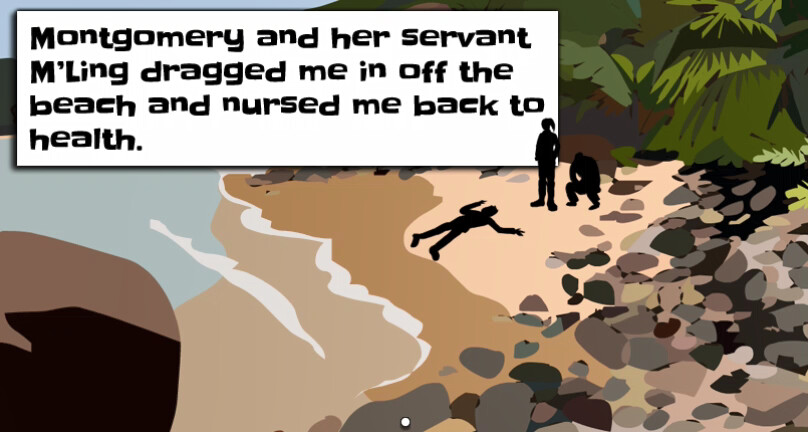 Another example of how the text of the original story was adapted