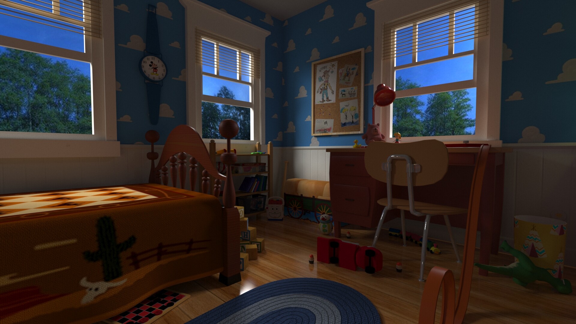 ANDYS ROOM トイ・ストーリー ArtStation - Andy's room
