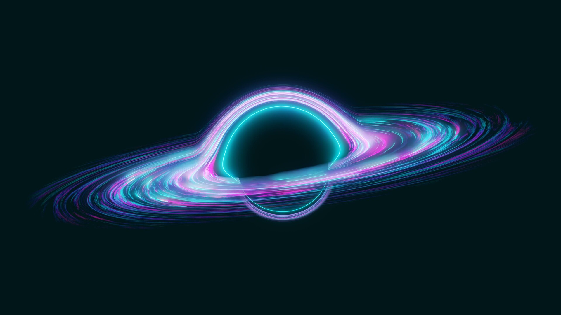 ArtStation - Neon black hole