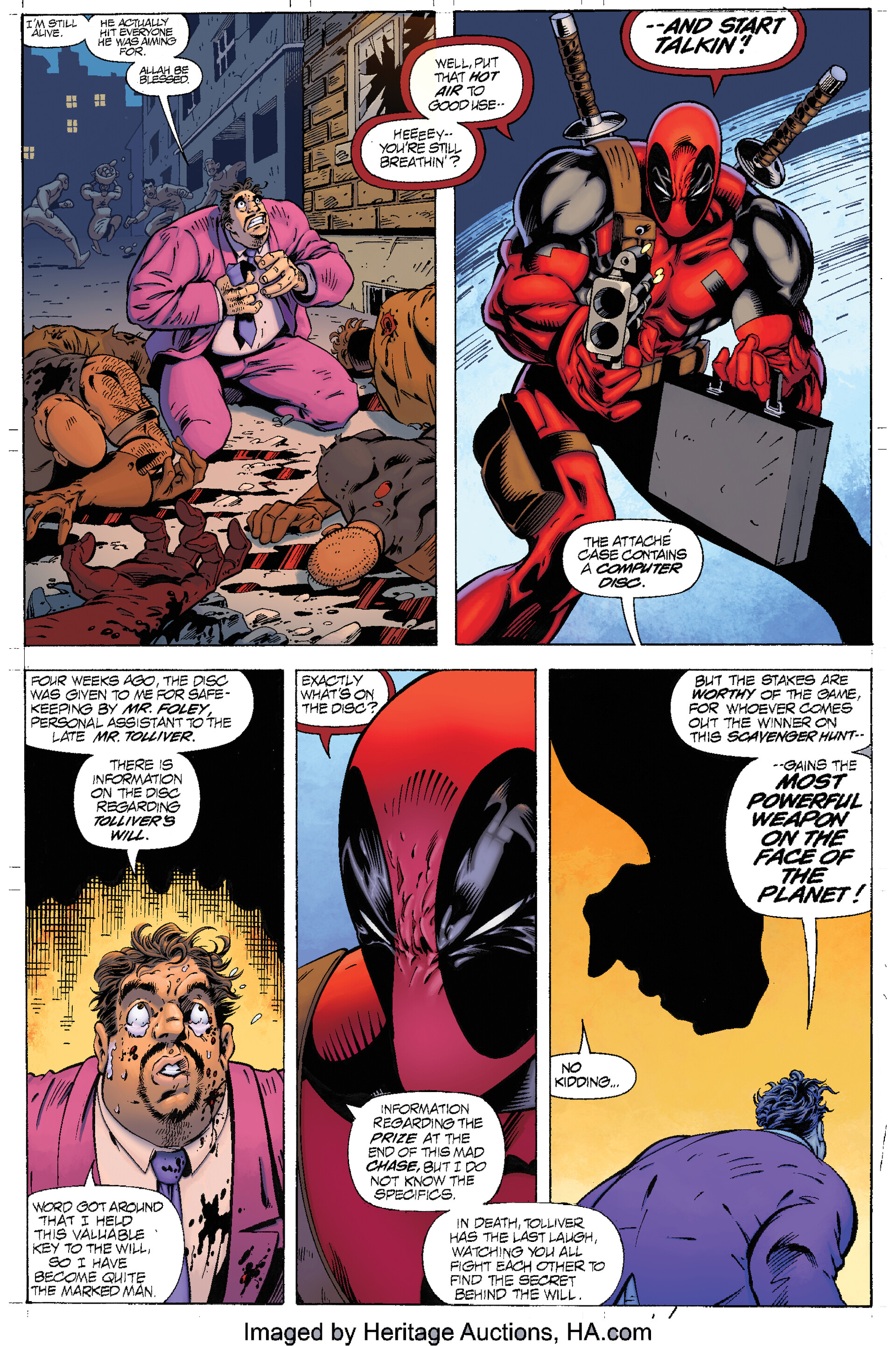 JIM CLARKE - Deadpool - Line art by Joe Mad