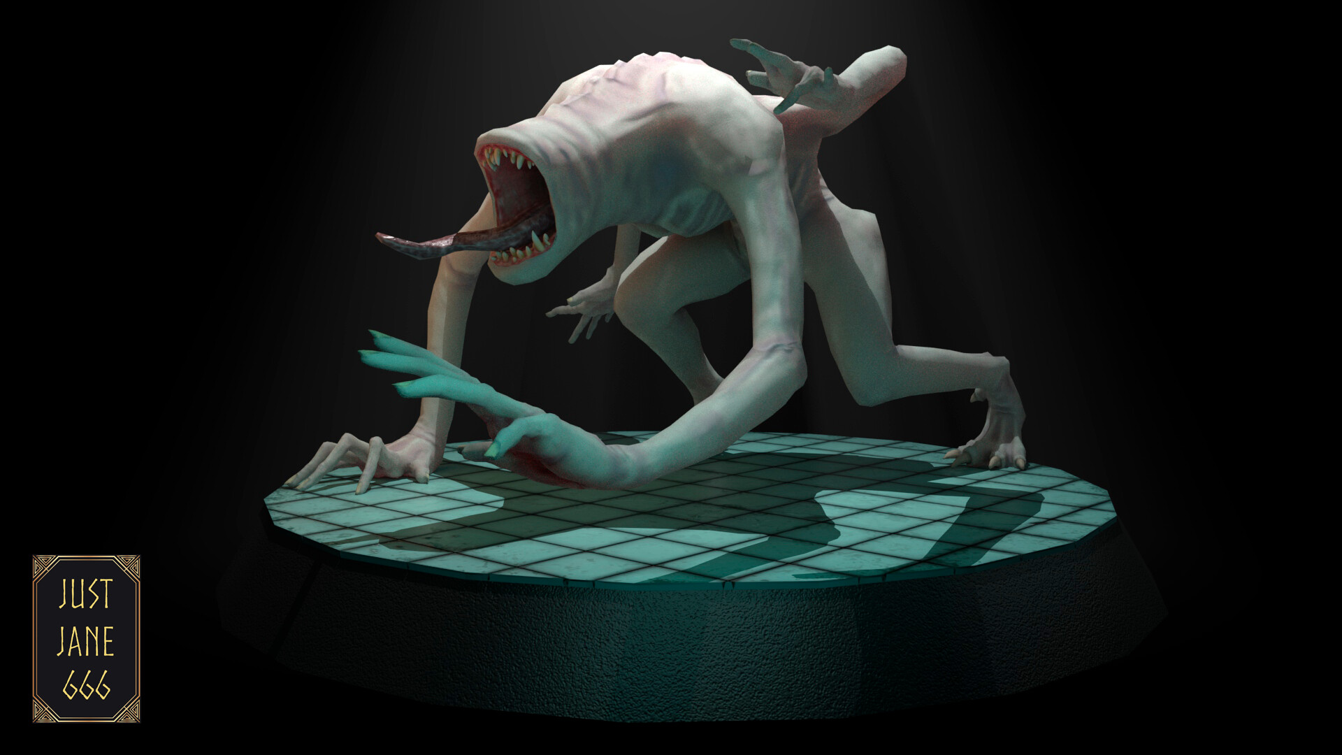 3D model SCP 682 VR / AR / low-poly