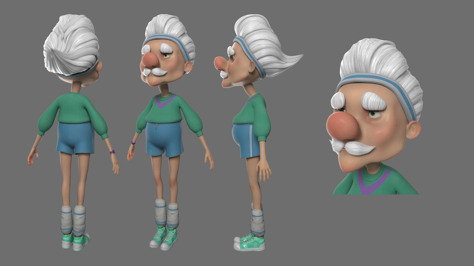 ArtStation "Shadows have no denture", 3D modeling and texturing of José.