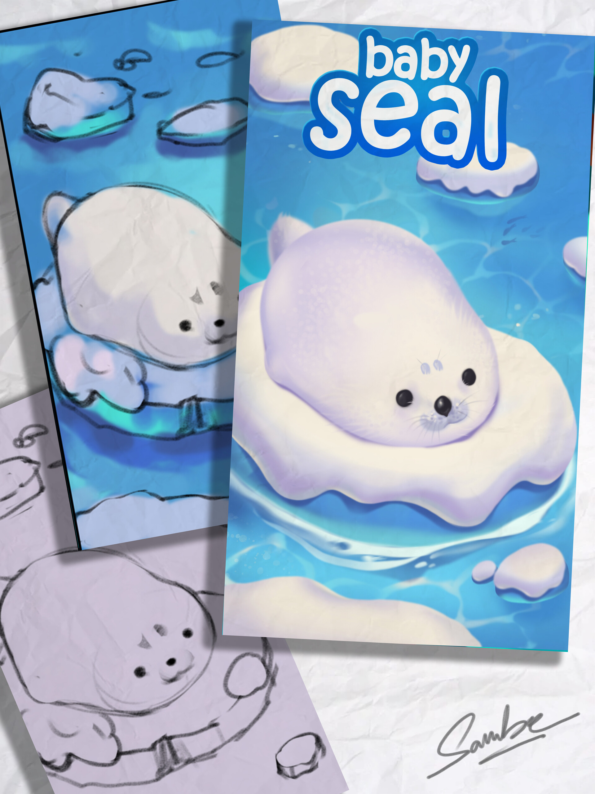 ArtStation Baby seal