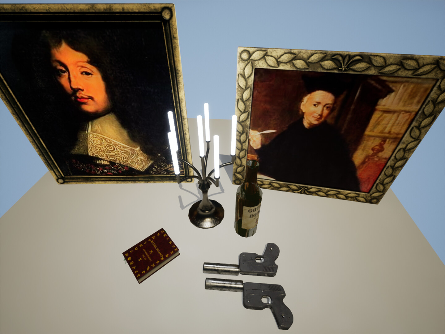 Francois Duke of Rochefoucauld on the left. Balthasar Gracian y Morales on the right. Some people, things, and events are persistent through multiple parallel worlds. 