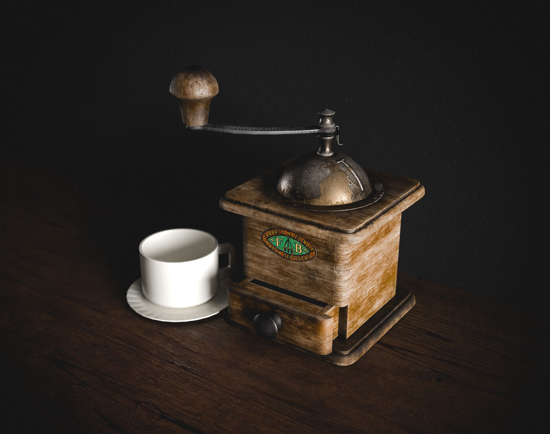 ArtStation Italian coffee grinder