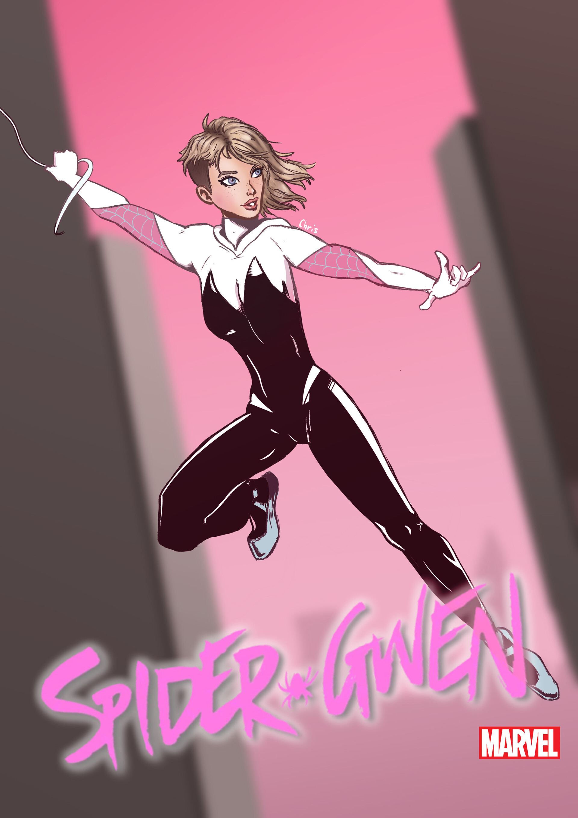 ArtStation - Spider-Gwen Comic Cover Art
