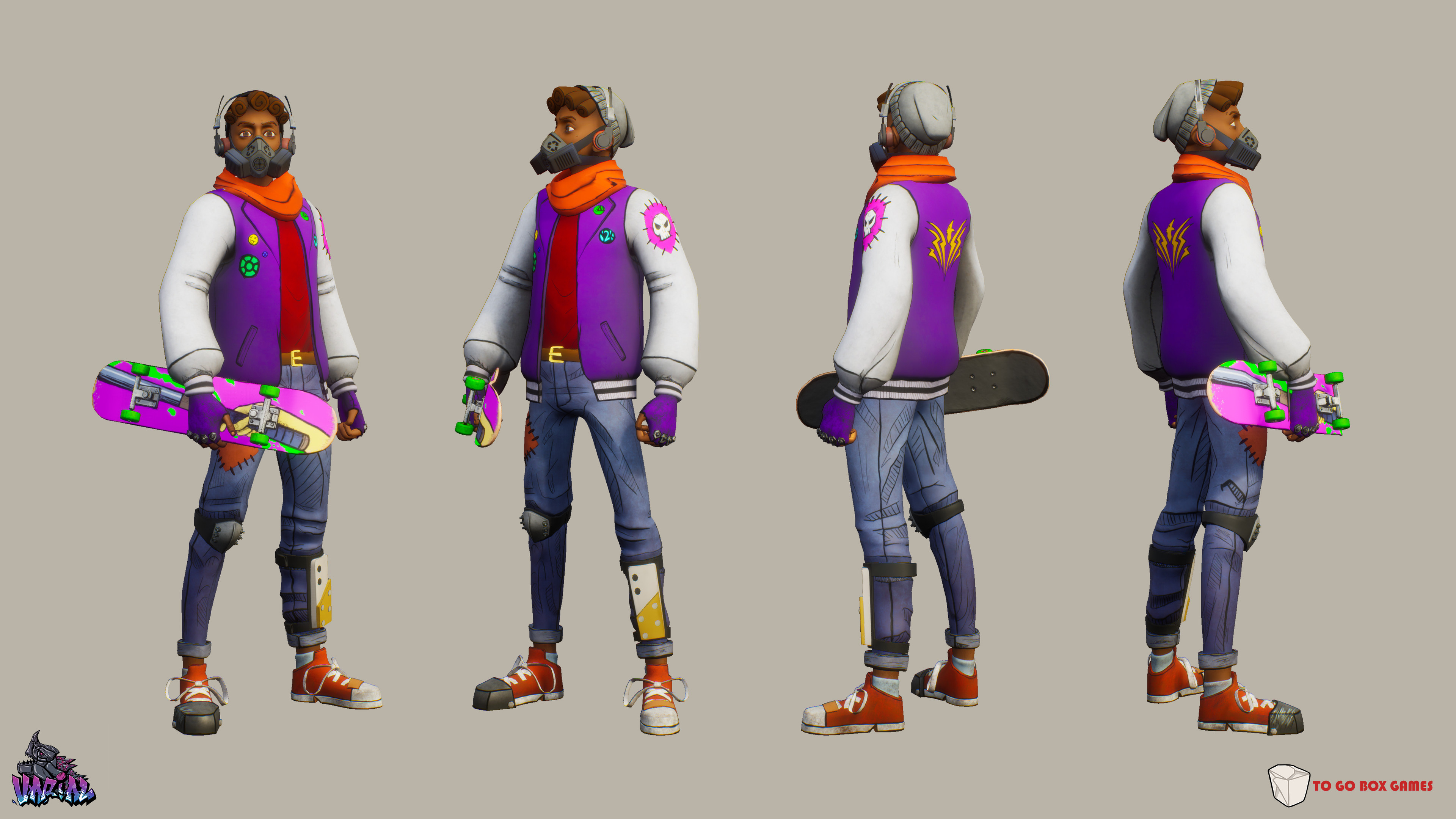 Concept by Nishant Thelakkat
Skateboard by Austin Melella. 
Textures by Austin Melella and Myself.
Character Rig by Brynne Reilly.