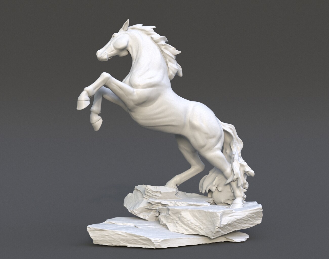 ArtStation - Horse Statue 220527 3D print model