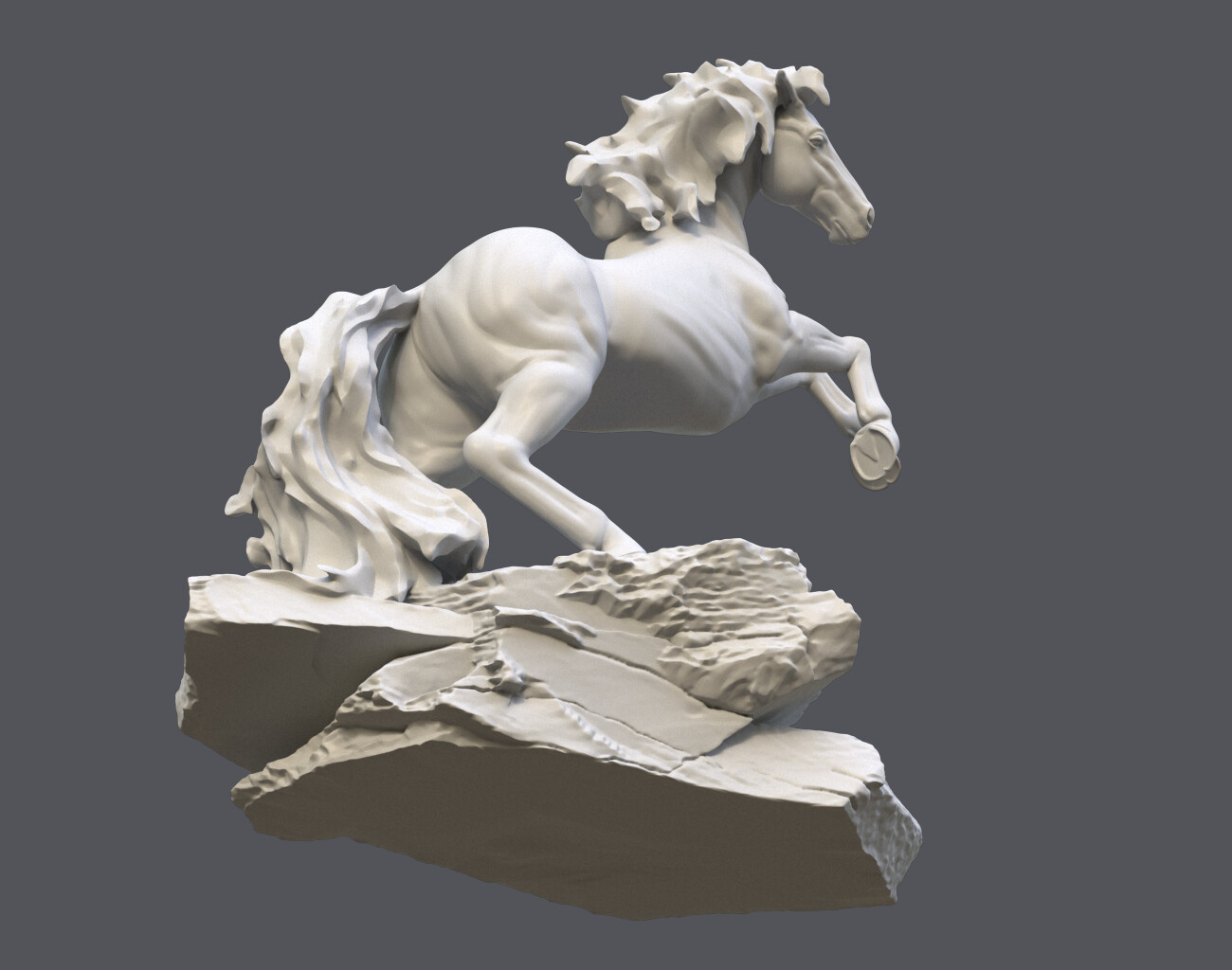 ArtStation - Horse Statue 220527 3D print model