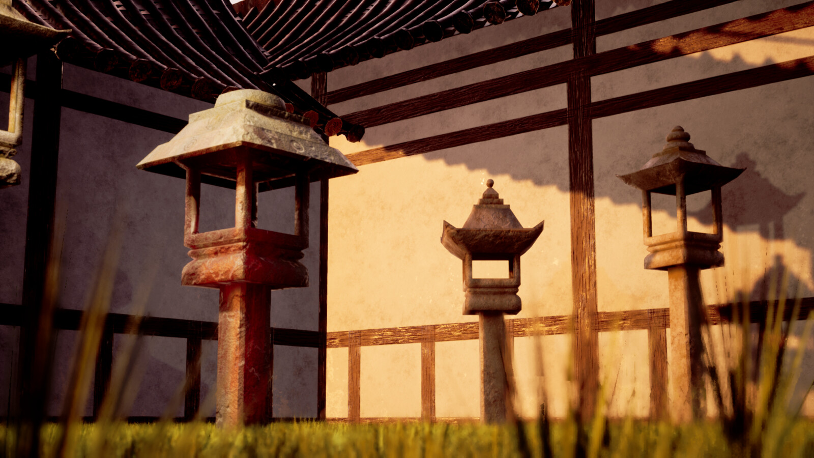Final capture from the lantern scene- the symbol engravings are done with normal mapping.