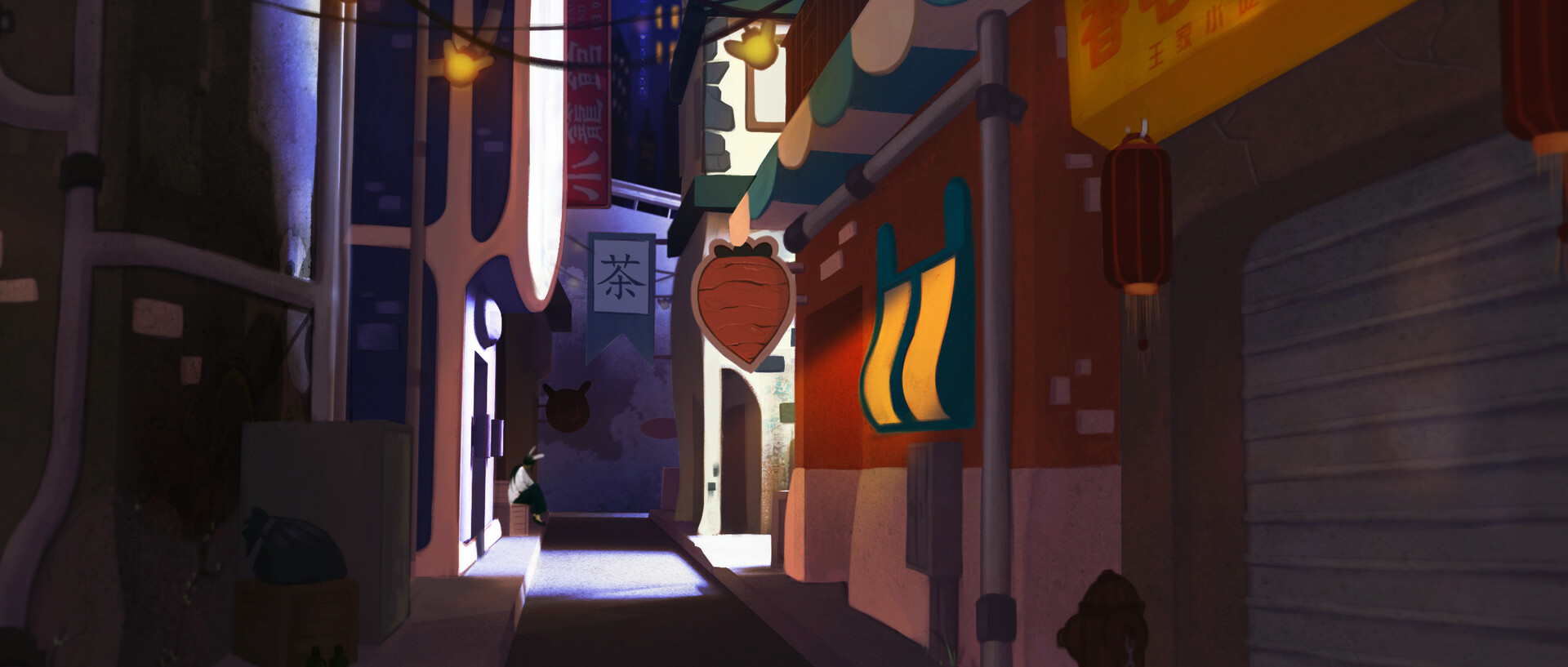 ArtStation - Alleyway Concept