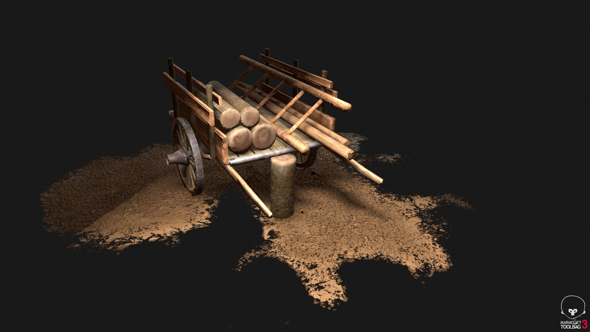 ArtStation wooden cart