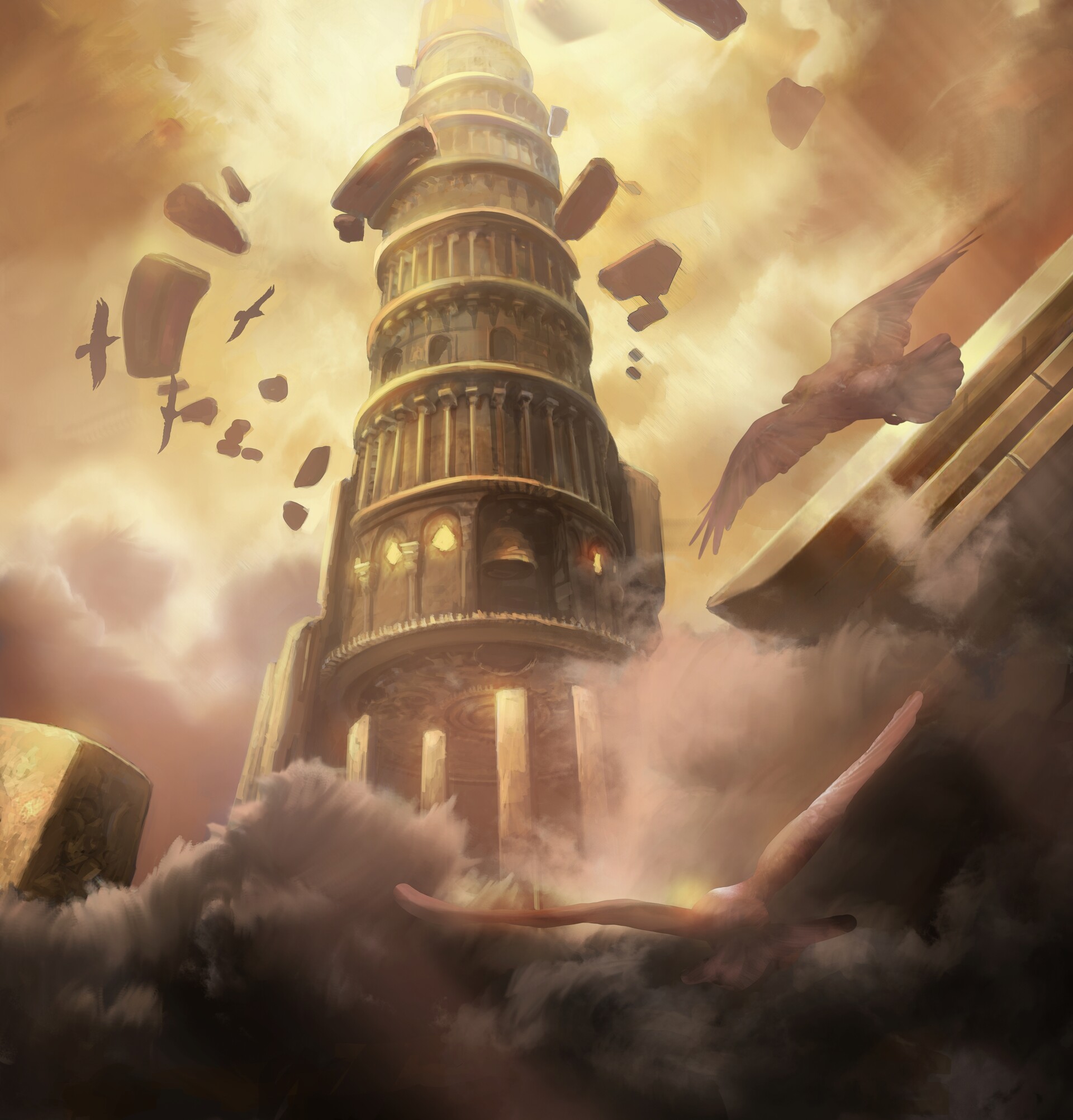 ArtStation The tower of babel Demon Rush TCG